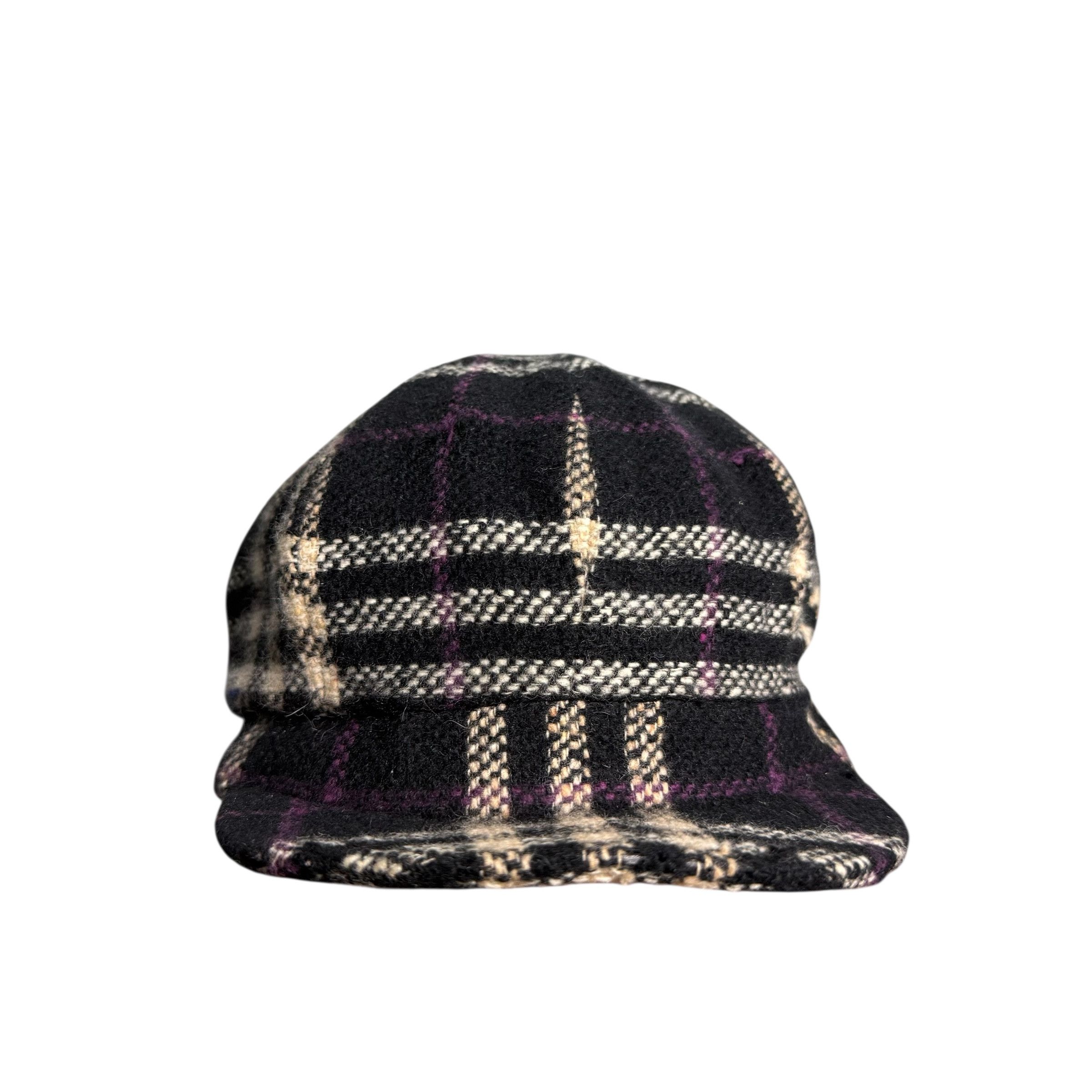 Burberry 🔥RARE🔥Vintage Burberry London Tweed Plaid Newboys Cap Size ONE SIZE - 1 Thumbnail