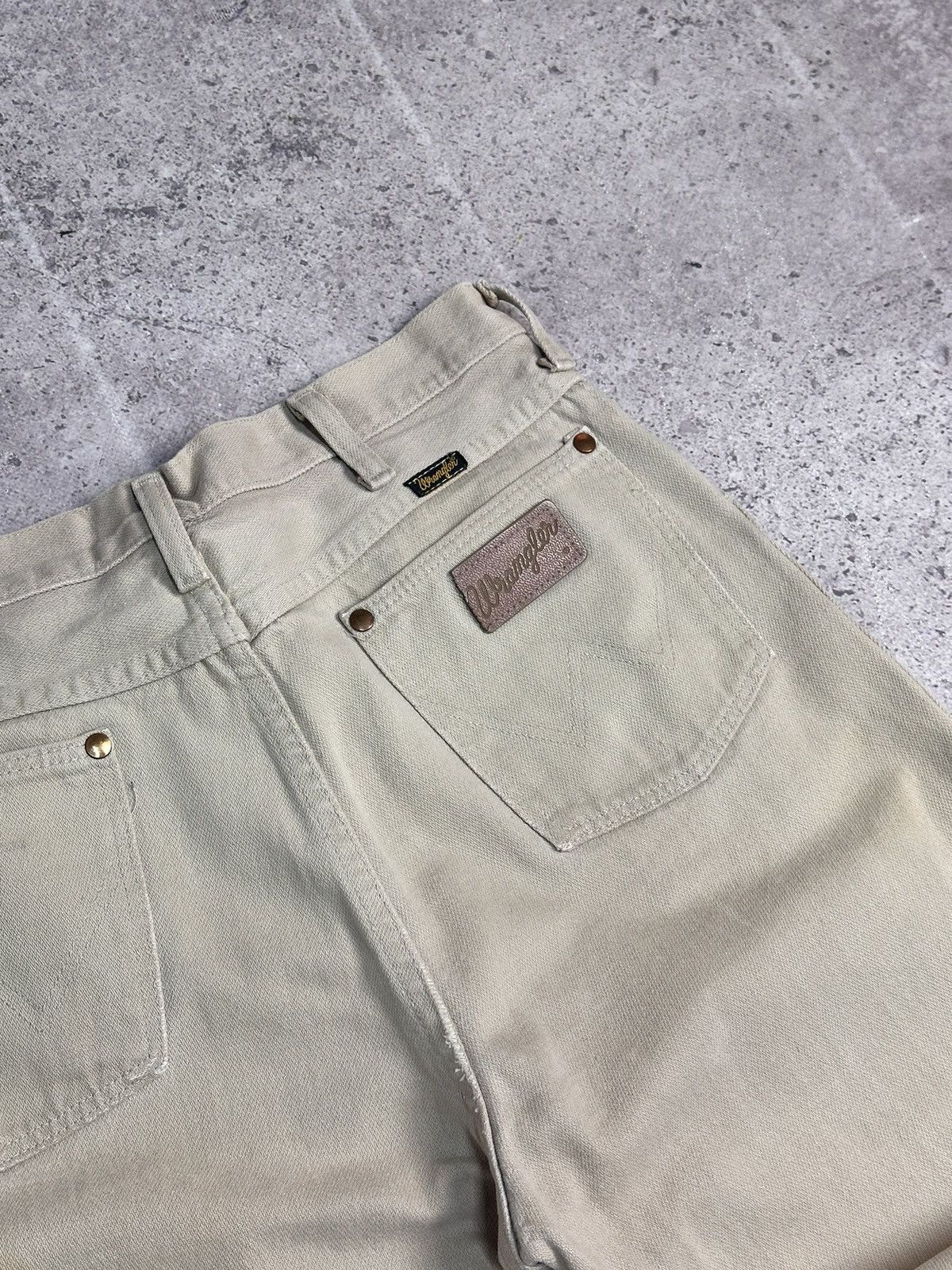 Wrangler USA 80s Wrangler Beige Denim Pants Straight Fit 32 Size US 32 / EU 48 - 11 Thumbnail
