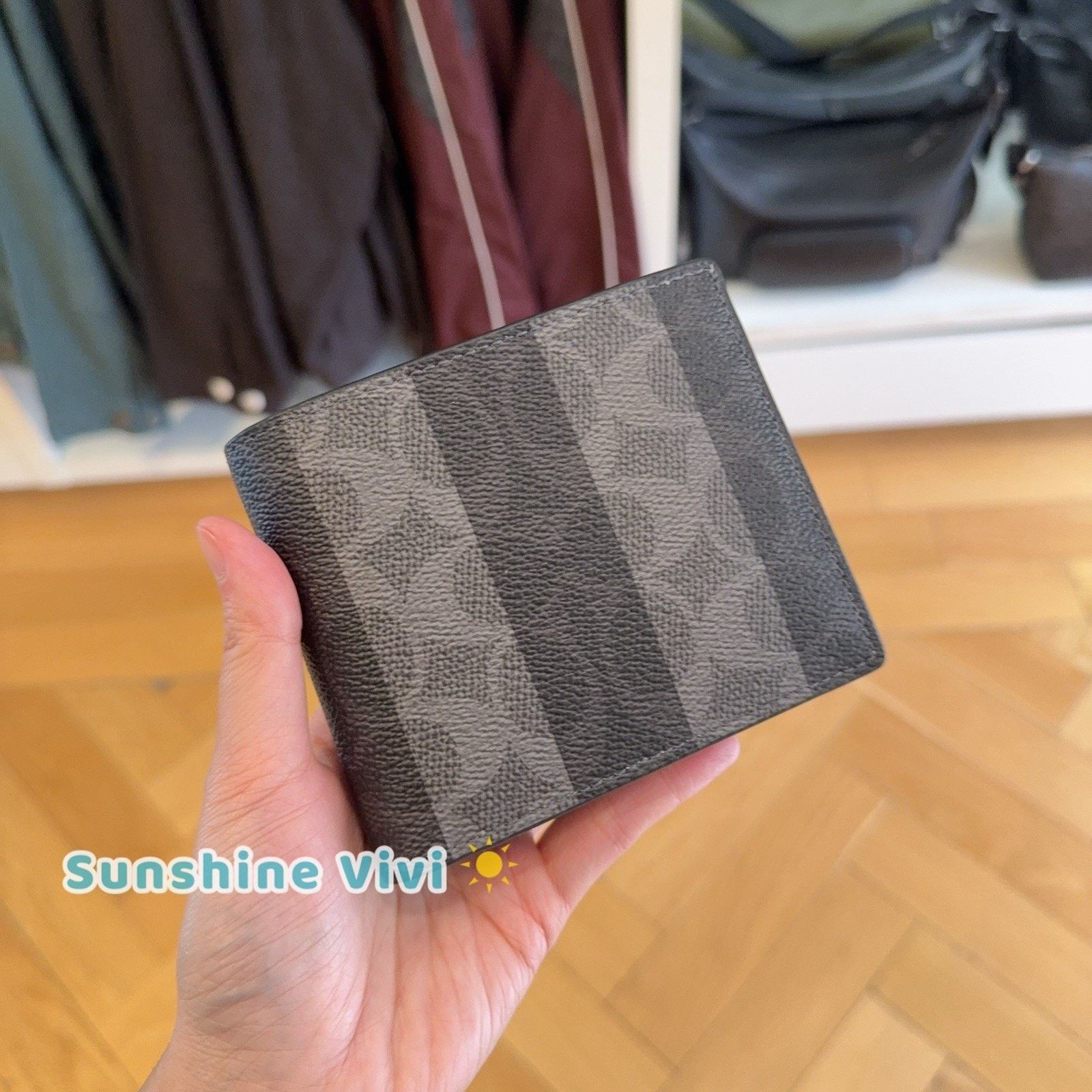 Coach NWT Coach Men 3-In-1 WalletIn Signature Stripes Black/Grey Size ONE SIZE - 1 Thumbnail