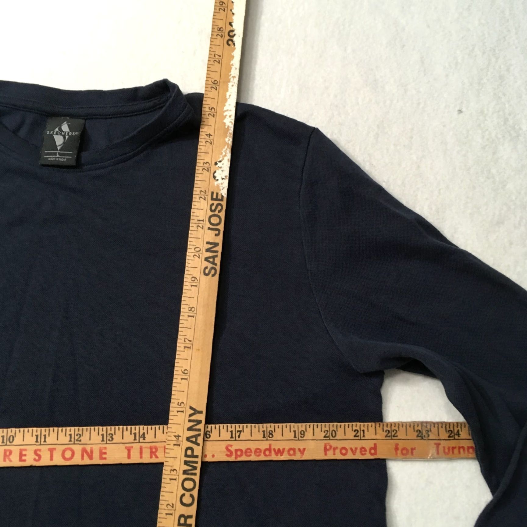 SKECHERS Skechers SHIRT Pullover LONG SLEEVE BLUE Men L Size Shirt Cotton Blend Solid Spring Size US L / EU 52-54 / 3 - 3 Thumbnail