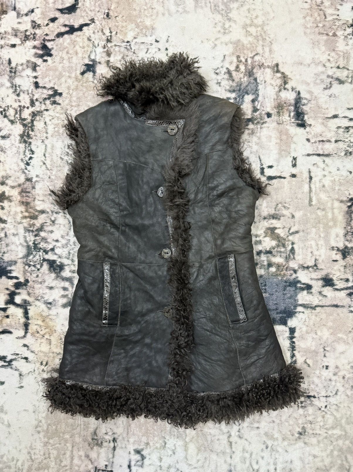 Robert Comstock Vintage Robert Comstock Fur Suede Leather Jacket Vests Size US S / EU 44-46 / 1 - 3 Thumbnail