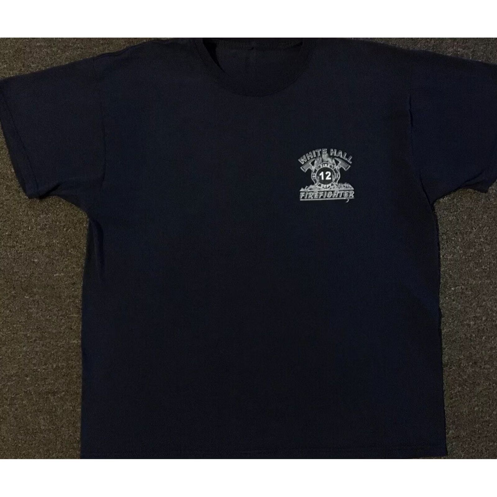 Vintage VINTAGE Hall Fire Dept Shirt Men L Blue 90s Flames Skate Police Firefighter Grunge Kentucky Size US L / EU 52-54 / 3 - 2 Thumbnail