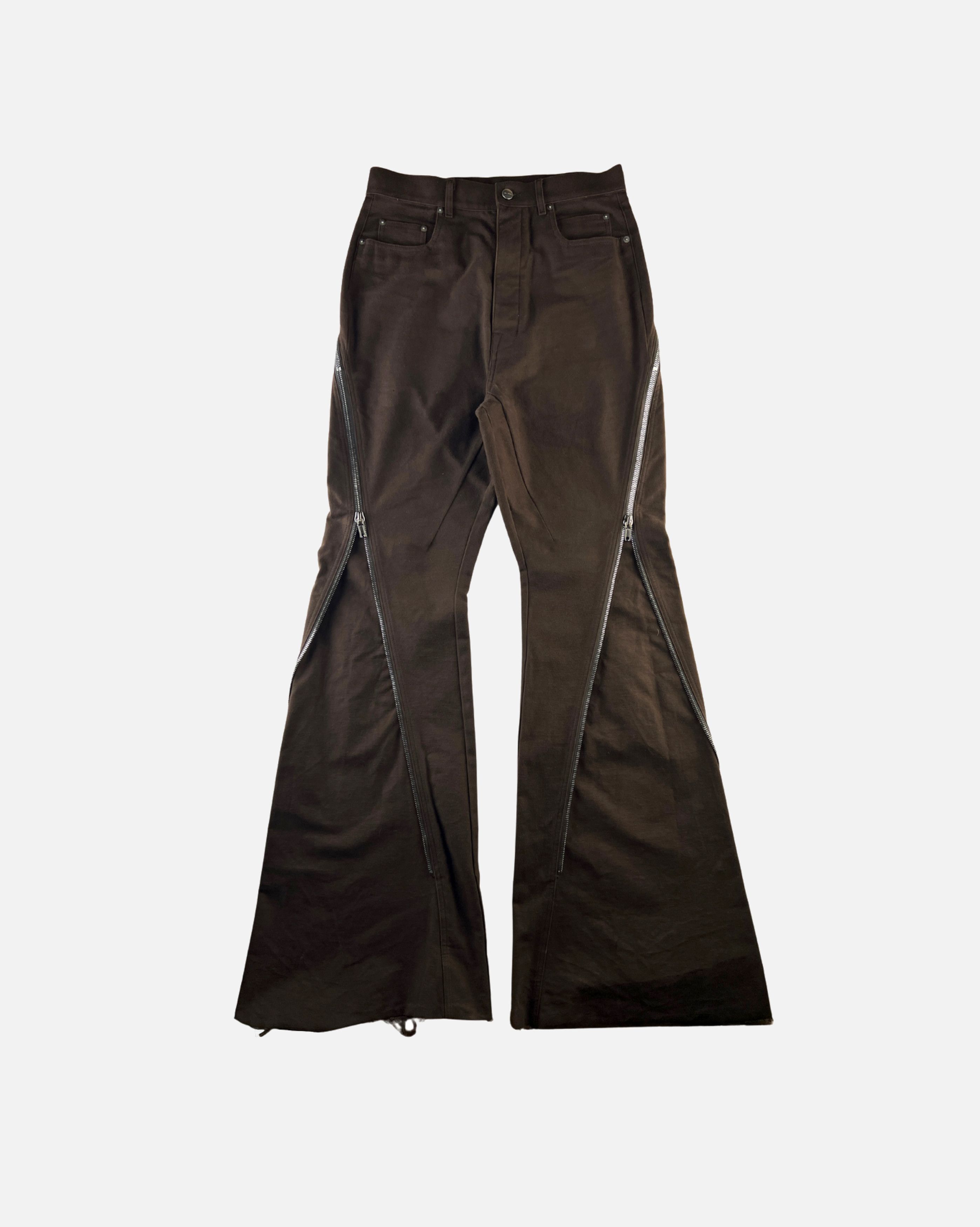 Rick Owens Rick Owens Brown Banana Bolan Pants Size US 30 / EU 46 - 1 Thumbnail