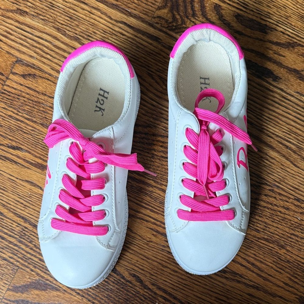 Other Barbie Women’s 9 Pink and White Sneakers with Rhinestones Size US 9 / IT 39 - 2 Thumbnail