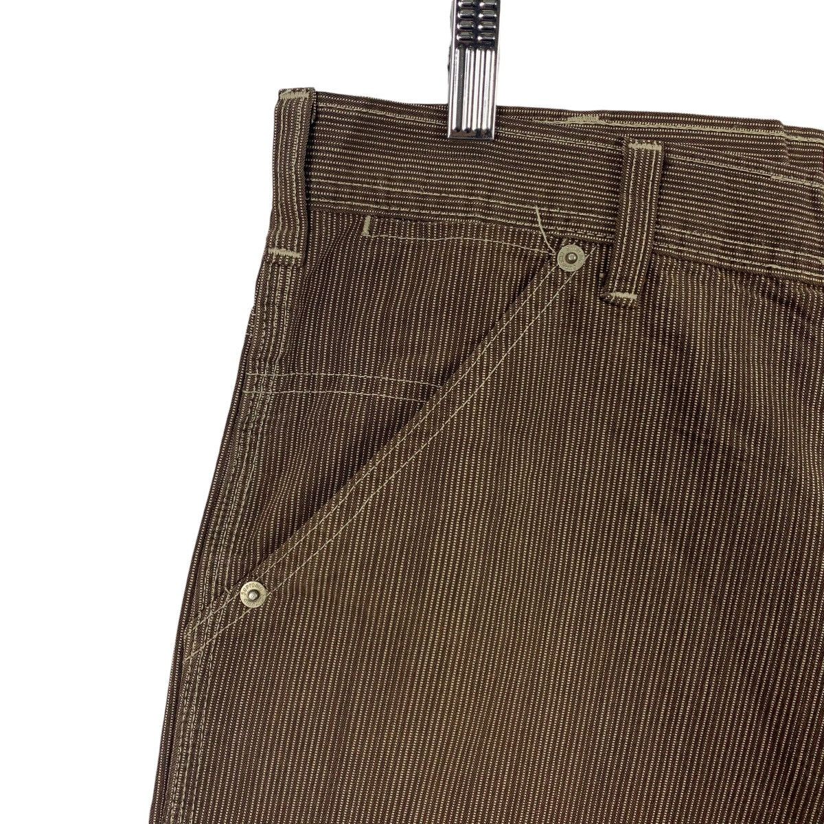 Supreme × Vintage Vintage SUPREME brown strip workpants USA made Size US 36 / EU 52 - 6 Thumbnail