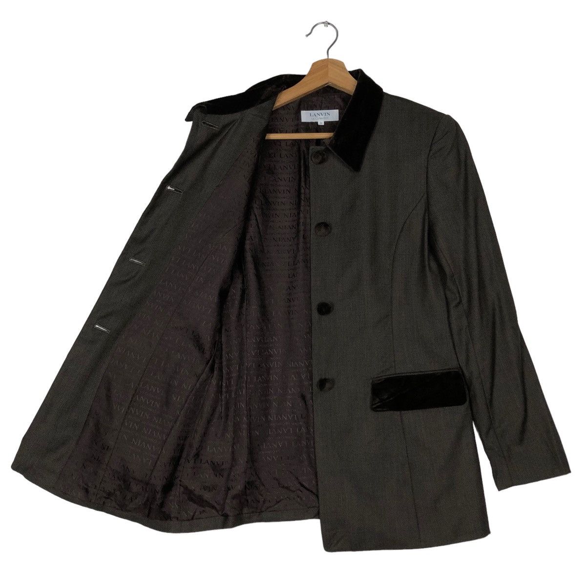 Japanese Brand 👍Vintage Lanvin La Collection Velvet Jacket Size M / US 6-8 / IT 42-44 - 9 Thumbnail