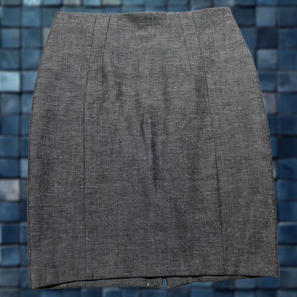Express Express Skirt 6 Gray Pencil Straight Lined Pockets Zip Business Casual Formal 6 Size 28" / US 6 / IT 42 - 1 Thumbnail