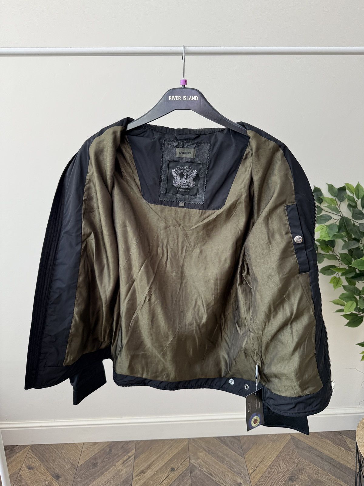 Diesel Vintage Diesel Black Lightweight Jacket Quilted Zip Biker Size US S / EU 44-46 / 1 - 5 Thumbnail