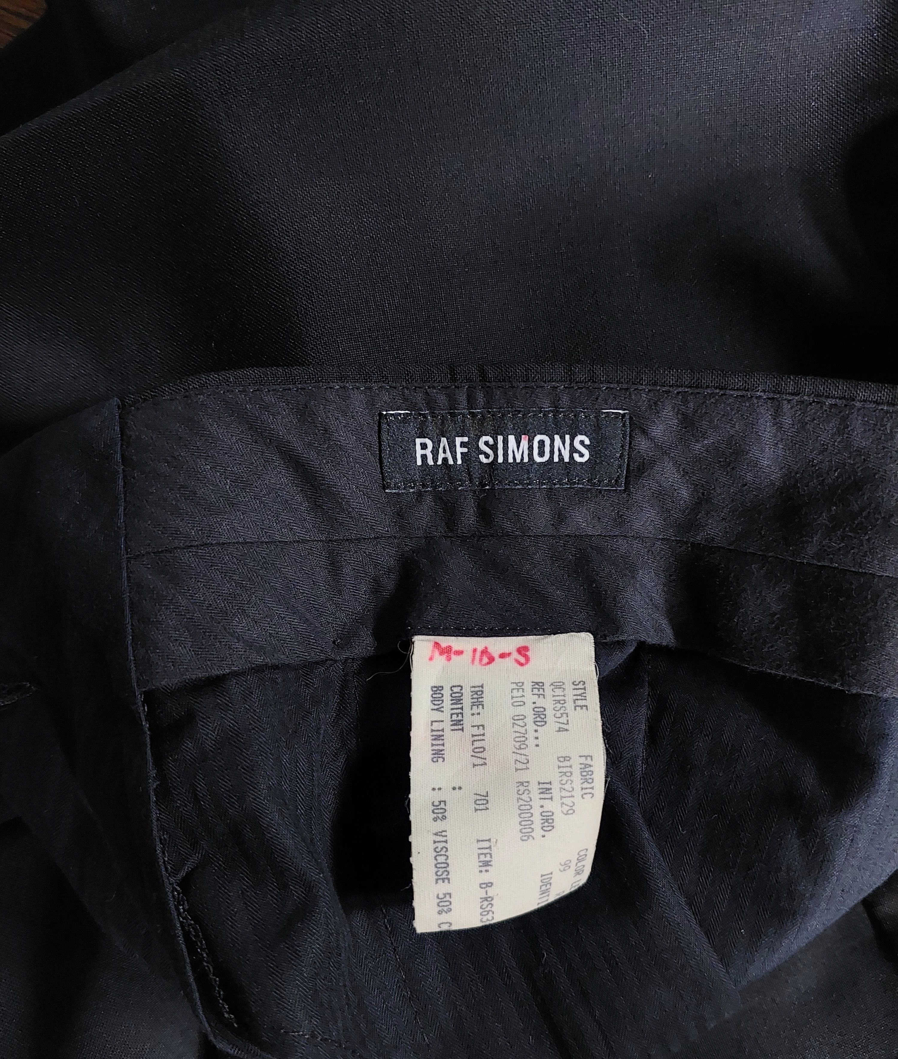 Raf Simons Raf Simons Flat Front Tailored Wool Trouser Size US 44 / EU 60 - 13 Thumbnail
