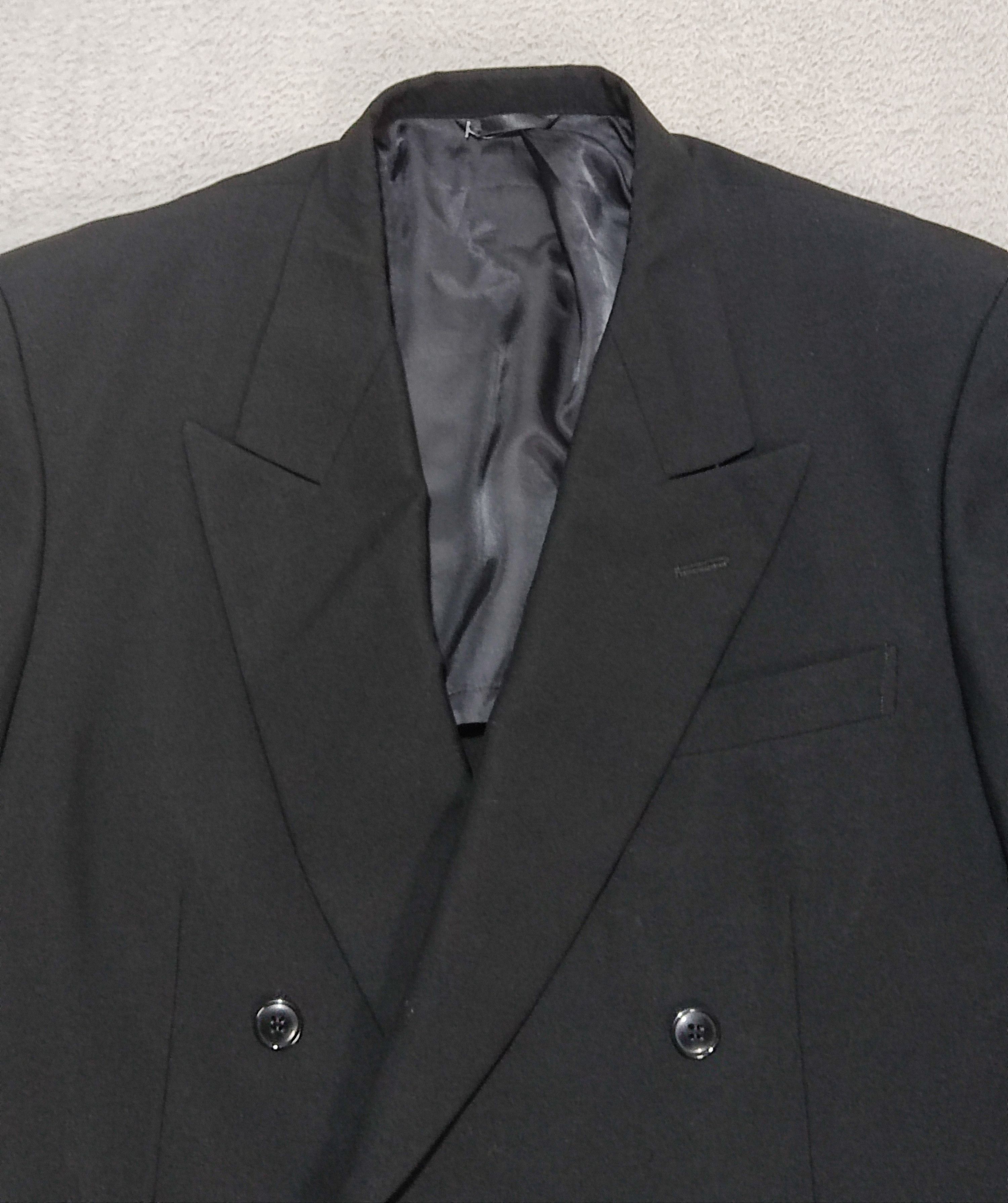Pierre Cardin Vintage Pierre Cardin JDM Double Breasted Wool Blazer Black Size 44S - 3 Thumbnail