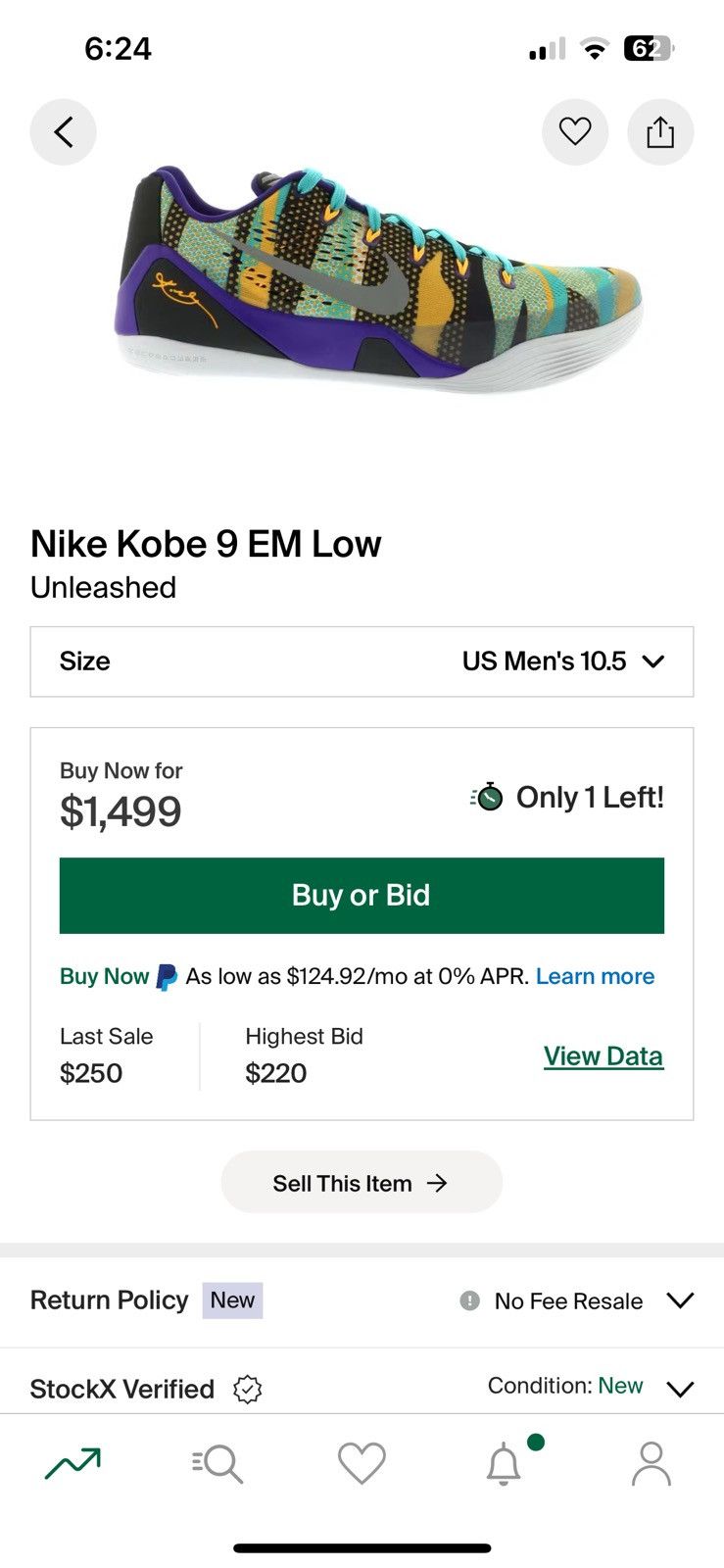 Nike Kobe 9 EM unleashed Size US 10 / EU 43 - 15 Thumbnail