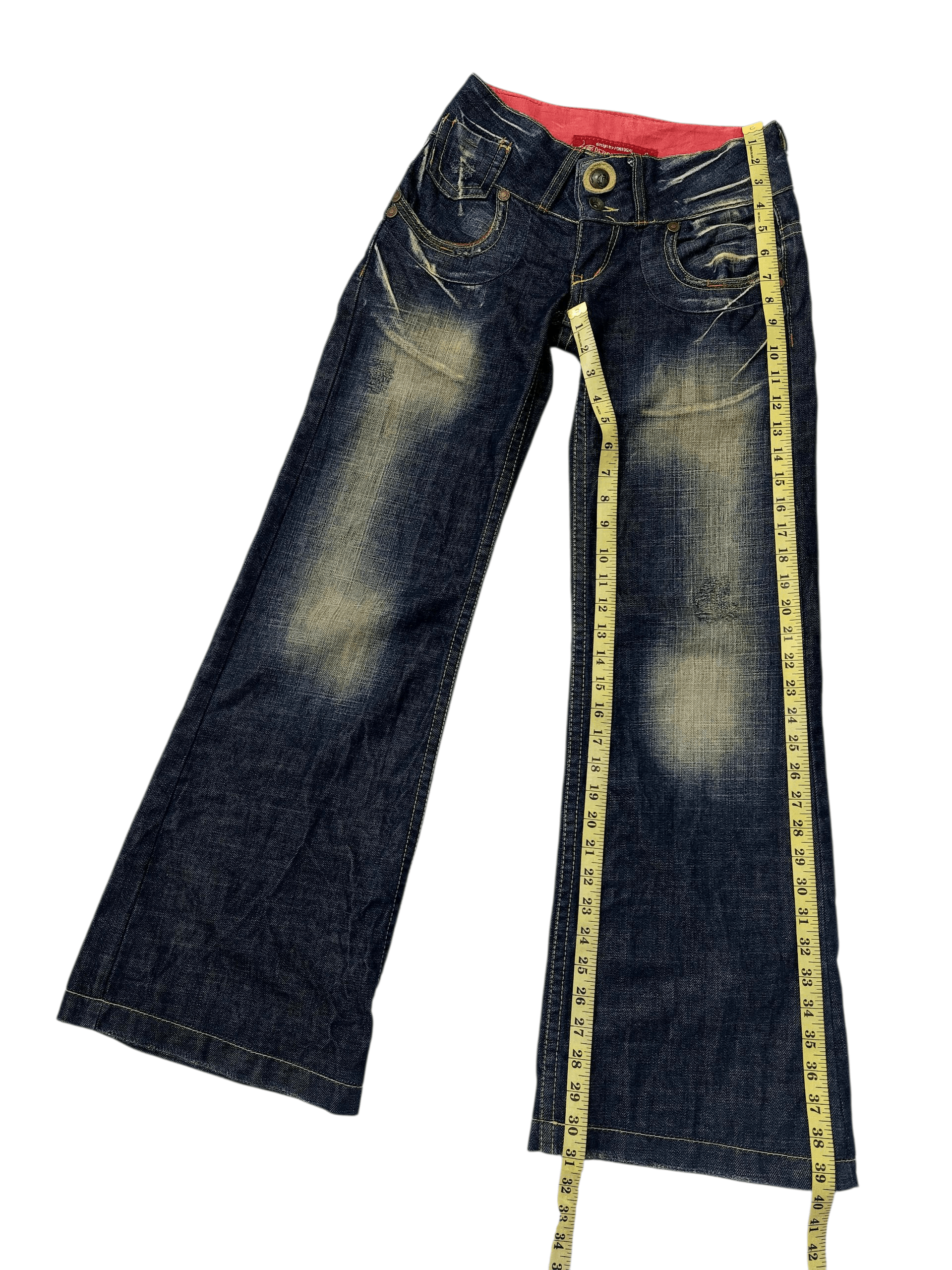 Vintage Red Pepper Punk Bootcut Unisex Low Rise Denim Size 26" / US 2 / IT 38 - 16 Thumbnail