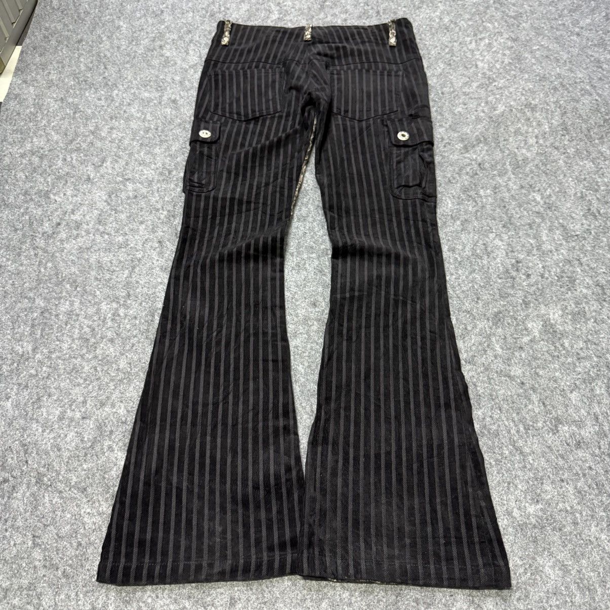 Le Grande Bleu (L.G.B.) Algonquins Japan Curduroy Jacquard Hybrid Cargo Flare Pants Size US 30 / EU 46 - 2 Thumbnail