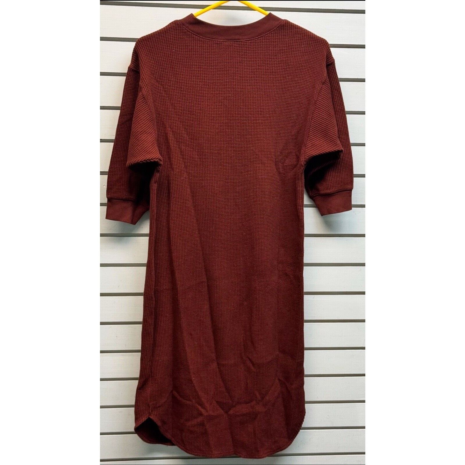 Uniqlo Uniqlo Dress XS Thermal Waffle Knit Lagenlook Relaxed Midi Size XS / US 0-2 / IT 36-38 - 2 Thumbnail