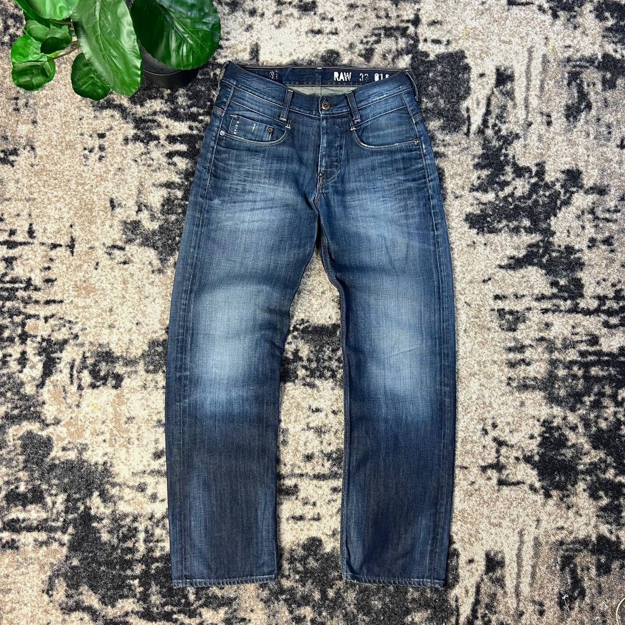 G-Star G-Star Raw Japanese Y2K Dark Blue Denim Jeans Size US 29 - 2 Thumbnail