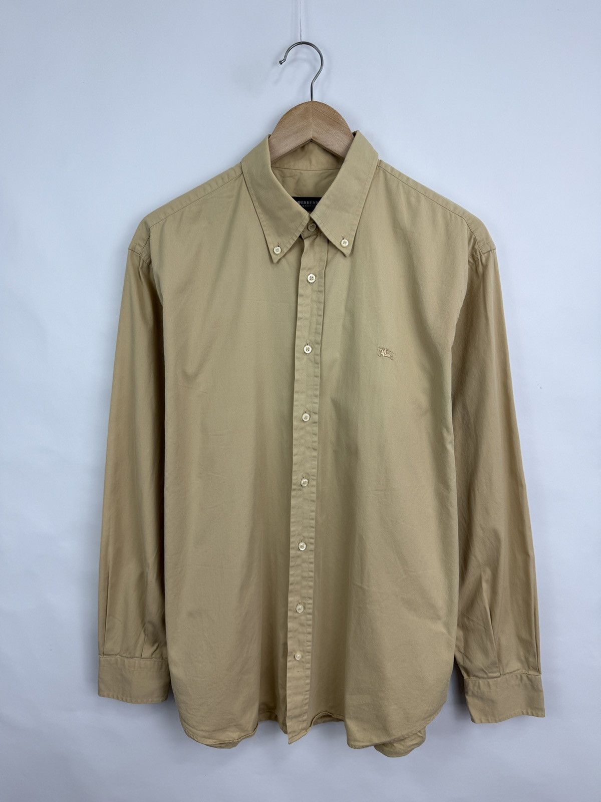 Burberry 🇬🇧 Vintage 90s Burberry London Shirt Rare Retro Hype Y2K Size US L / EU 52-54 / 3 - 3 Thumbnail