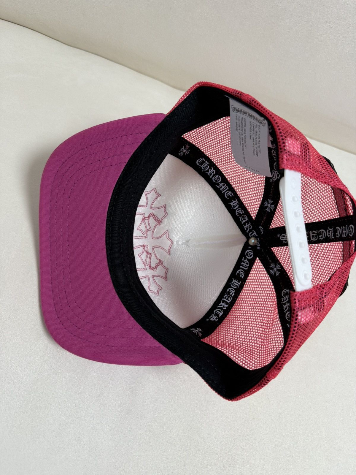 Chrome Hearts Chrome Hearts pink trucker crosspatch cap Size ONE SIZE - 2 Thumbnail