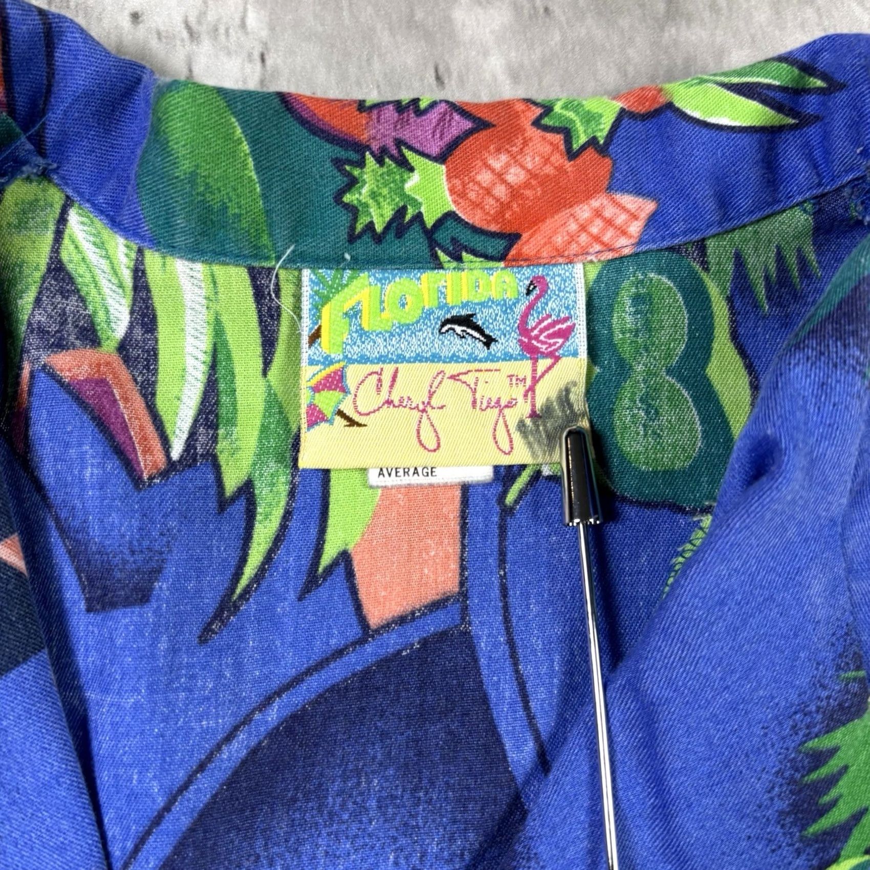 Vintage VINTAGE Cheryl Tiegs Shirt 14 Average Tropical Florida Flamingo Graphic Aop Size XL / US 12-14 / IT 48-50 - 6 Thumbnail