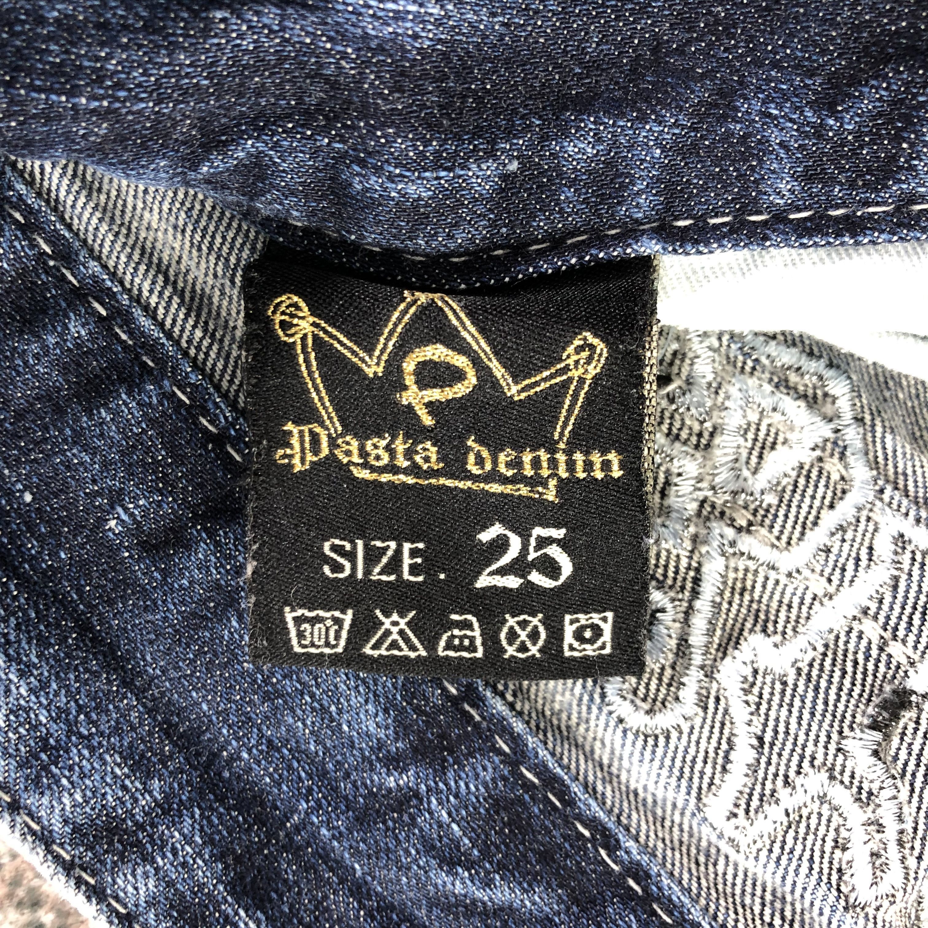 Japanese Brand Pasta Denim Faded Blue Flare Denim KJ1564 Size 28" / US 6 / IT 42 - 10 Thumbnail