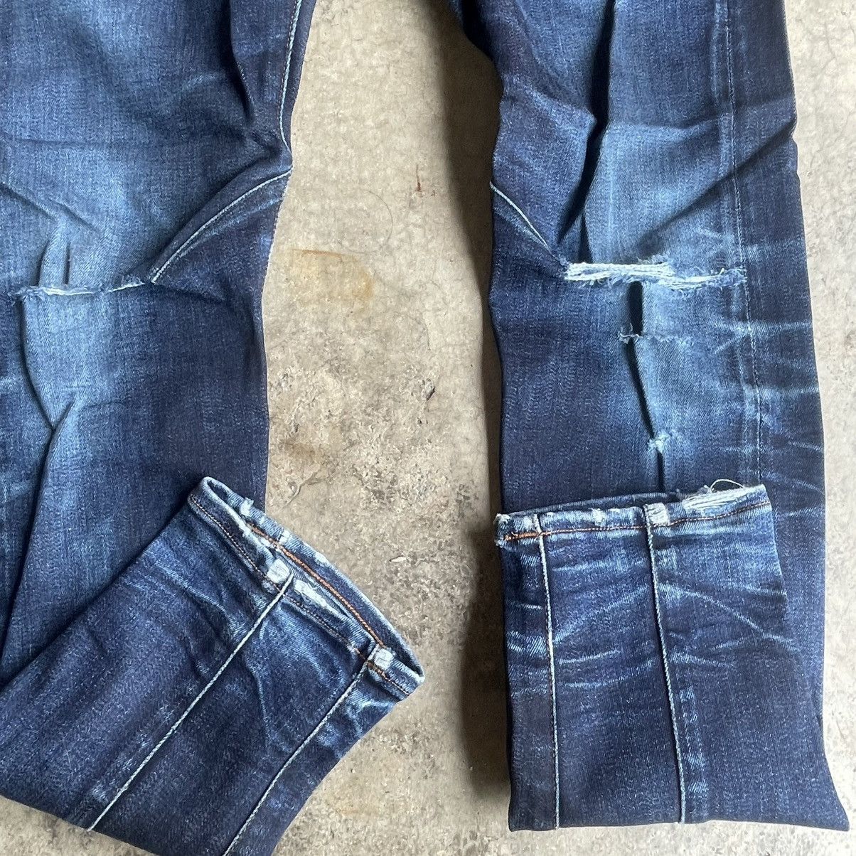 G-Star 🔥🇯🇵G Star Stoned Washed Ripped Distress Skinny Bikers Jeans Size US 30 / EU 46 - 7 Thumbnail