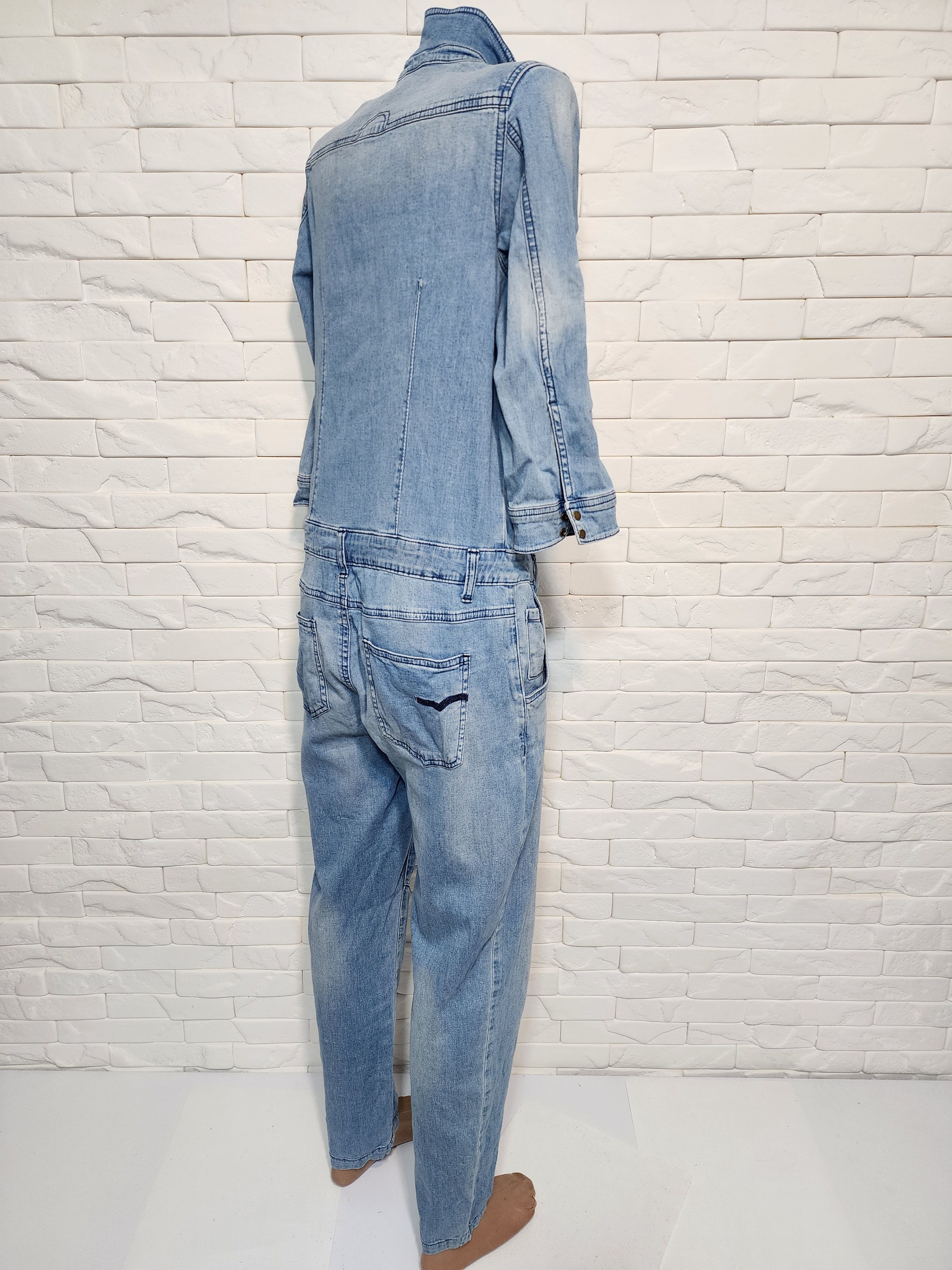 Denim & Co. Denim Women's Jumpsuit Size 32" / US 10 / IT 46 - 4 Thumbnail