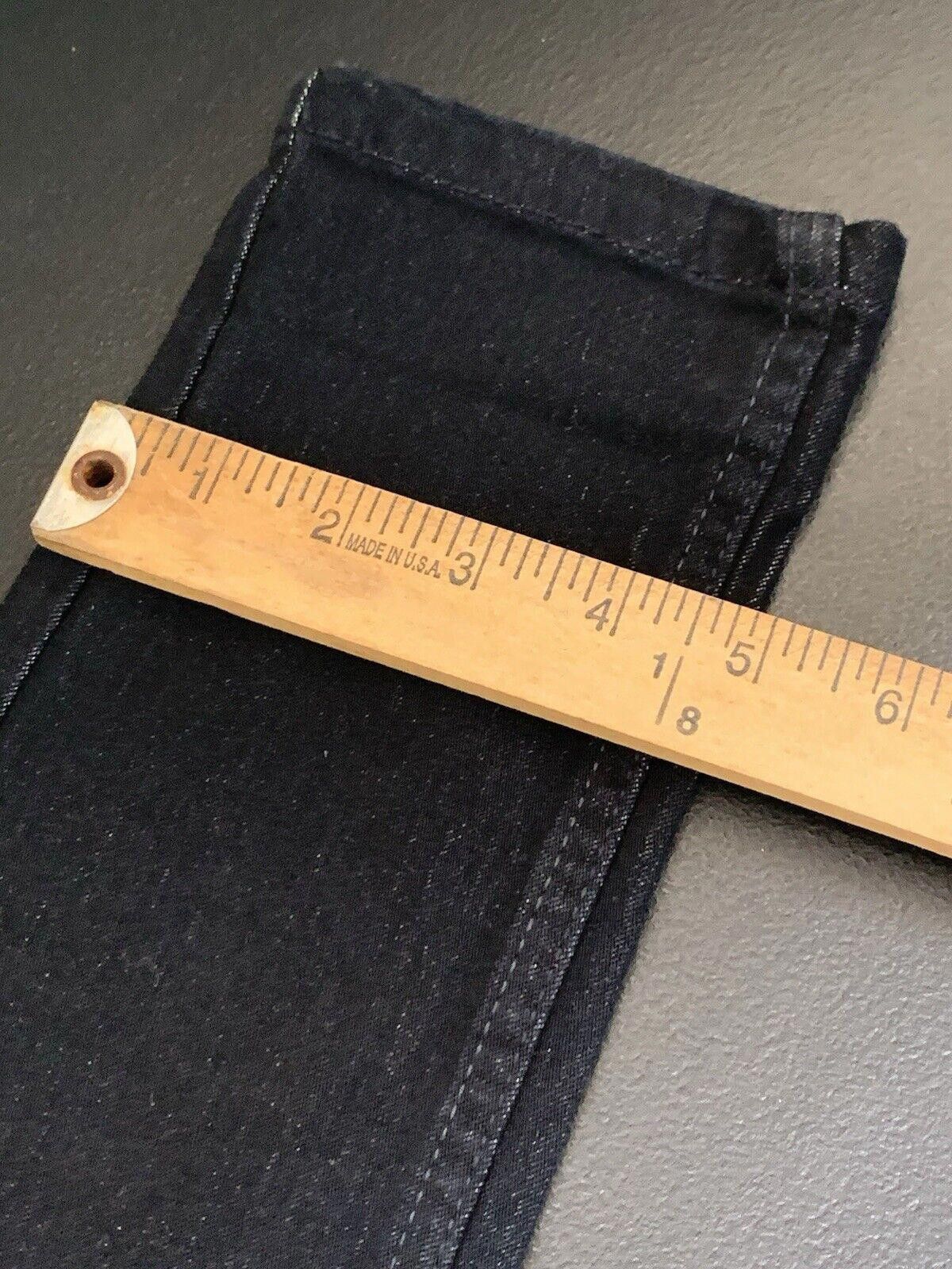 Lee NWT Lee Black Straight Leg Jeans Sz L Super Stretch Pull On Size 36" / US 14 / IT 50 - 11 Thumbnail