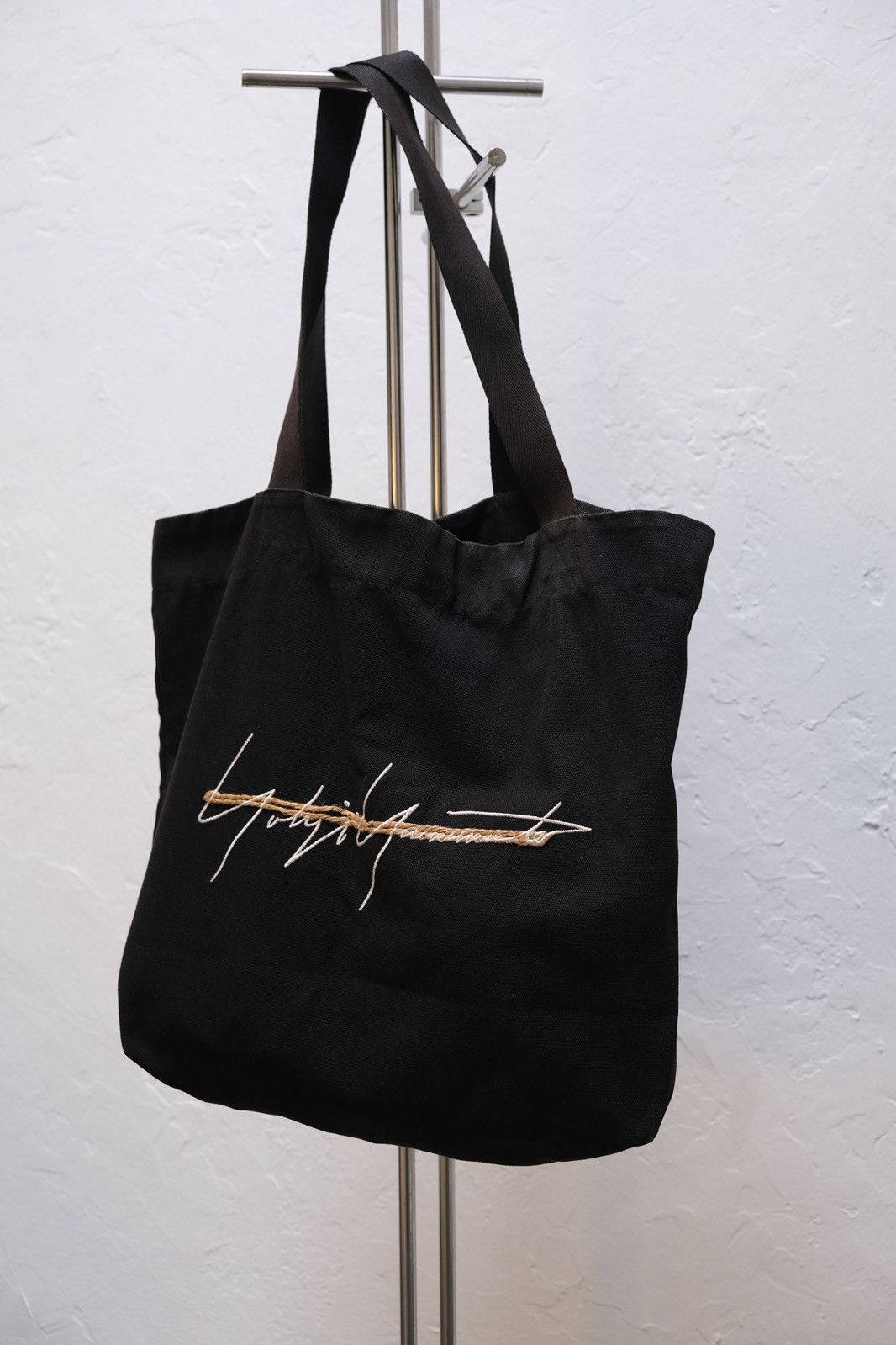 Yohji Yamamoto Yohji Yamamoto Pour Homme Embroidered String Tote Bag Size ONE SIZE - 5 Thumbnail