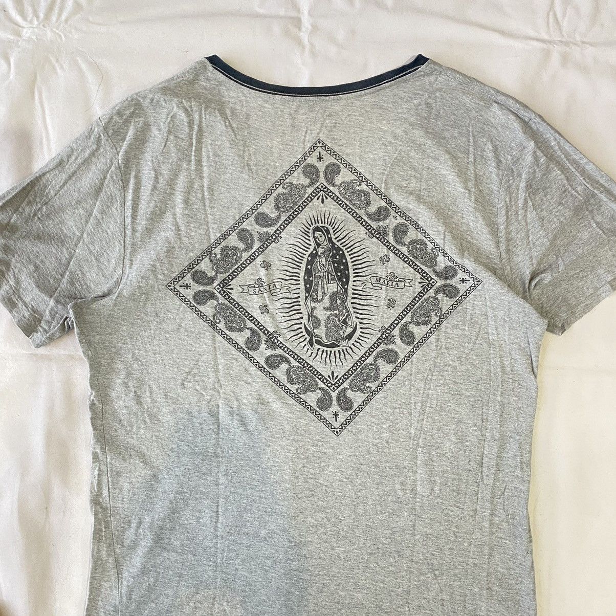 If Six Was Nine × Japanese Brand × Le Grande Bleu (L.G.B.) Vintage Holy Grail Classic Virgin Mary Bandana Graphic Tees Size US XL / EU 56 / 4 - 12 Thumbnail