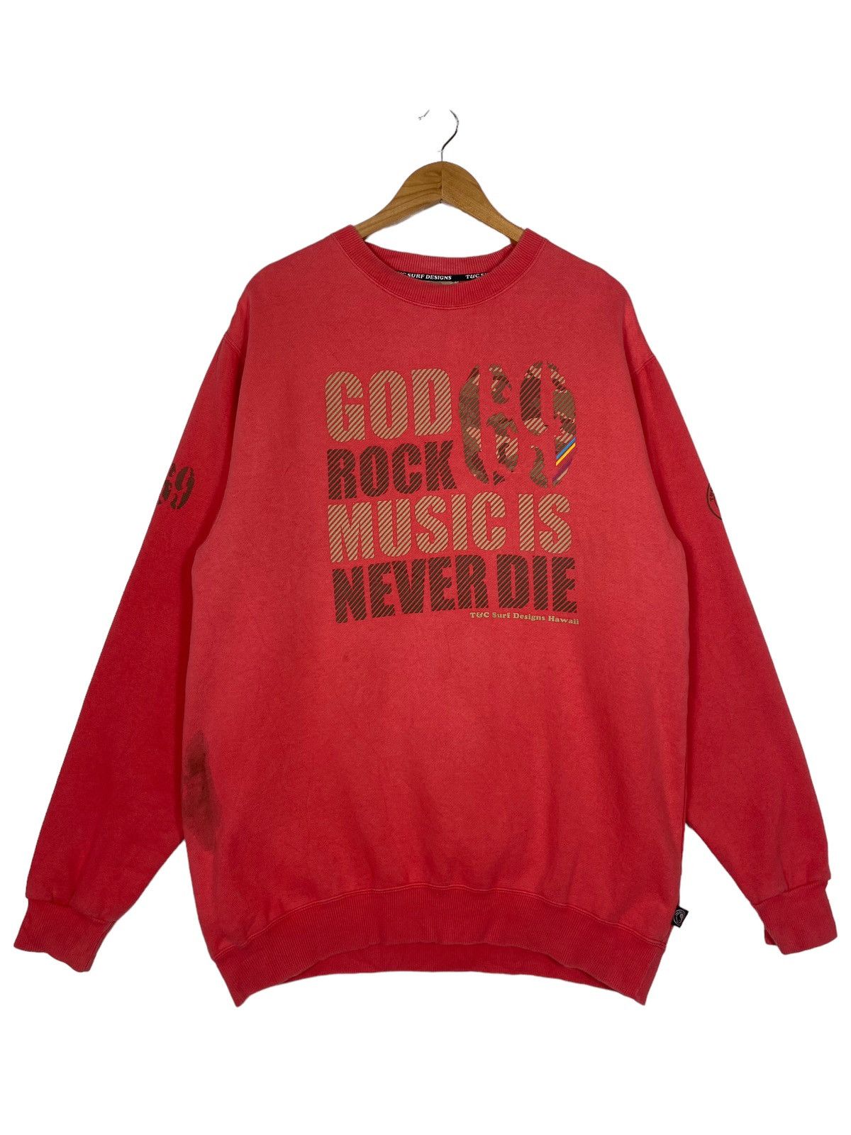 Japanese Brand Vintage TnC Hawaii Surf Design Big Logo Crewneck Sweatshirt Size US L / EU 52-54 / 3 - 1 Thumbnail