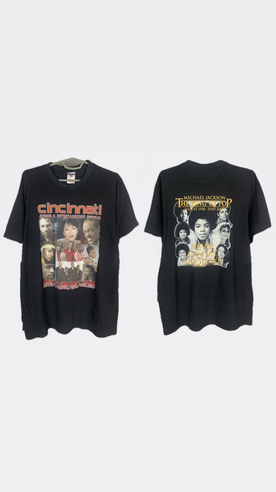 Band Tees × Michael Jackson × Vintage 2009 Cincinnati Music & Entertainment Festival T-shirt Size US XL / EU 56 / 4 - 1 Thumbnail