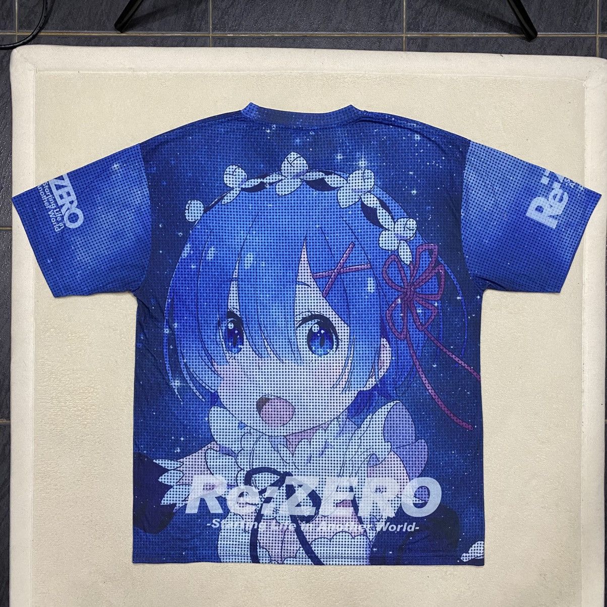 Anime × Japanese Brand Anime RE:ZERO REM Full Print T-shirt Size US L / EU 52-54 / 3 - 6 Thumbnail