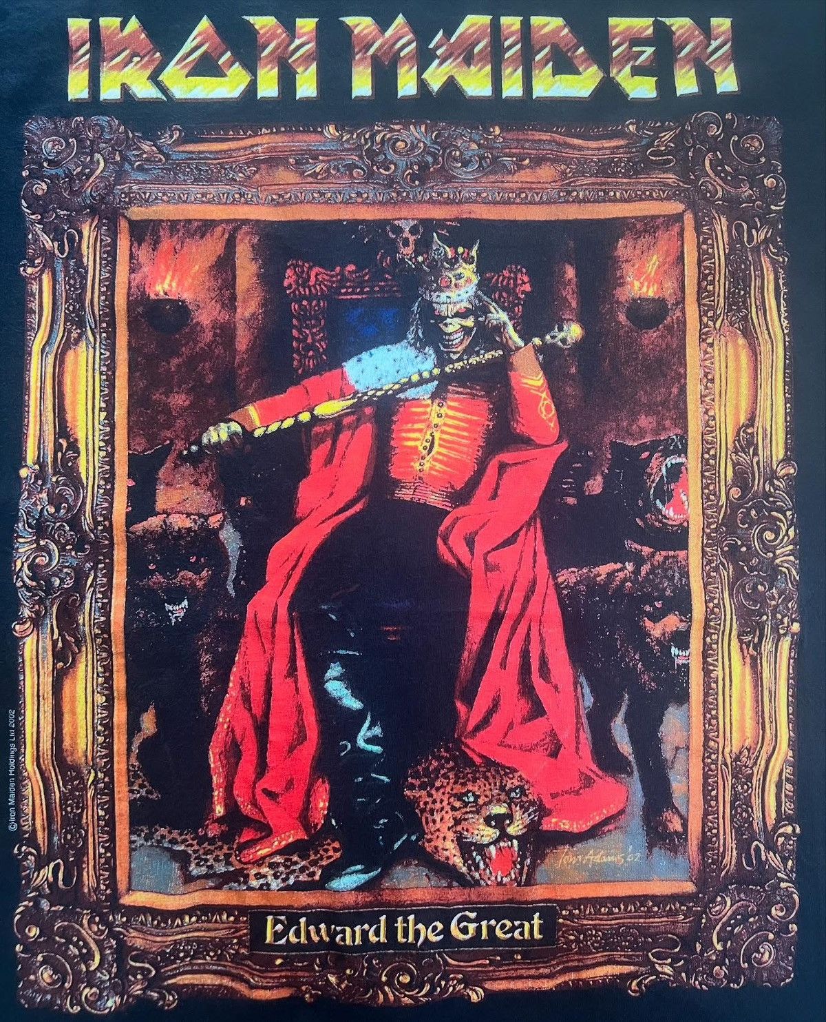 Band Tees Vintage 2002 Iron Maiden Edward The Great Band T-Shirt Size US M / EU 48-50 / 2 - 5 Thumbnail