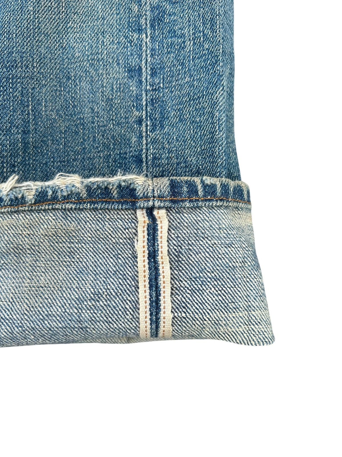 Evisu Thrashed Vintage Evisu Selvedge Baggy Denim Jeans Size US 31 - 3 Thumbnail