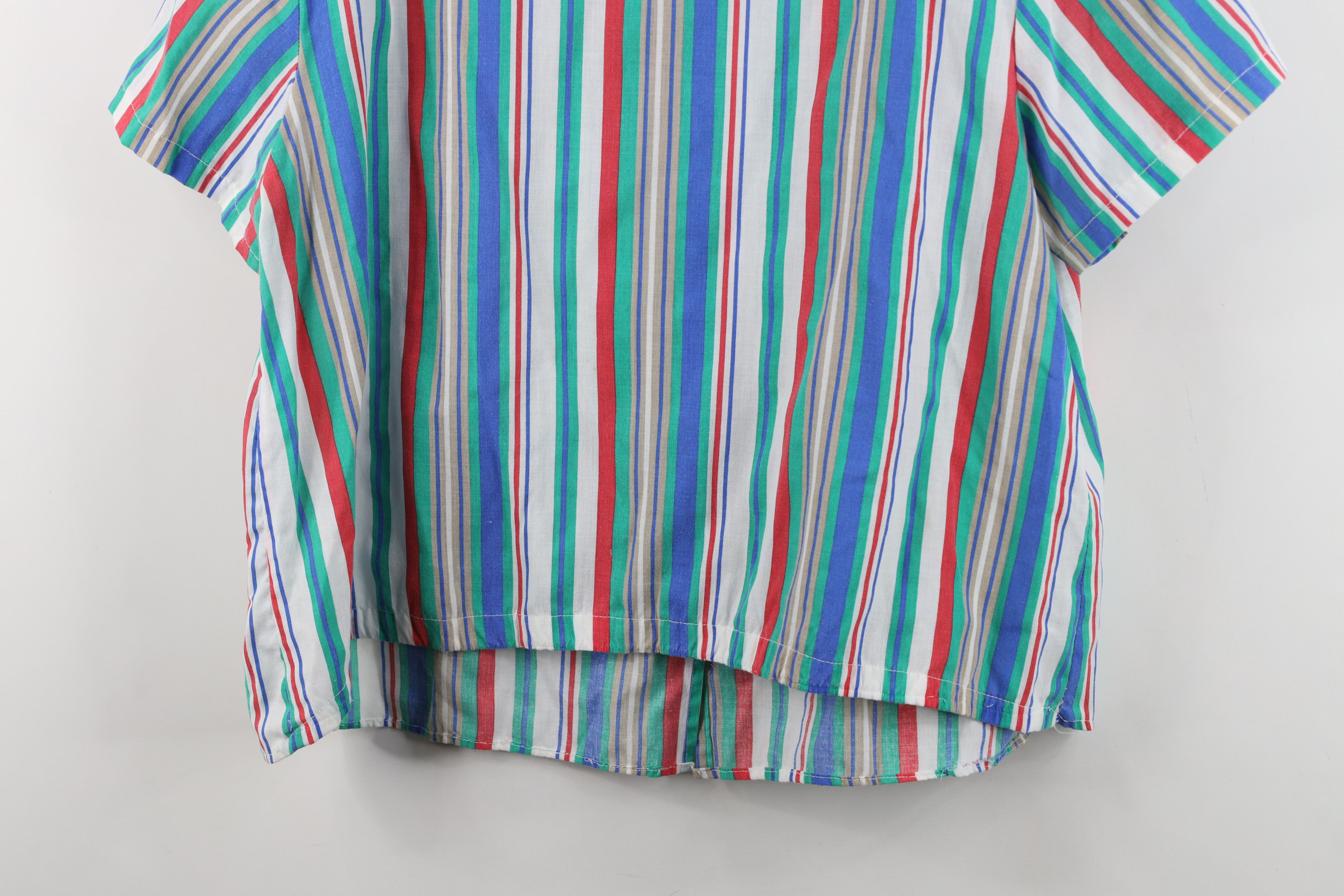 Vintage Vintage 90s Streetwear Block Camp Collar Button Shirt USA Size XL / US 12-14 / IT 48-50 - 15 Thumbnail