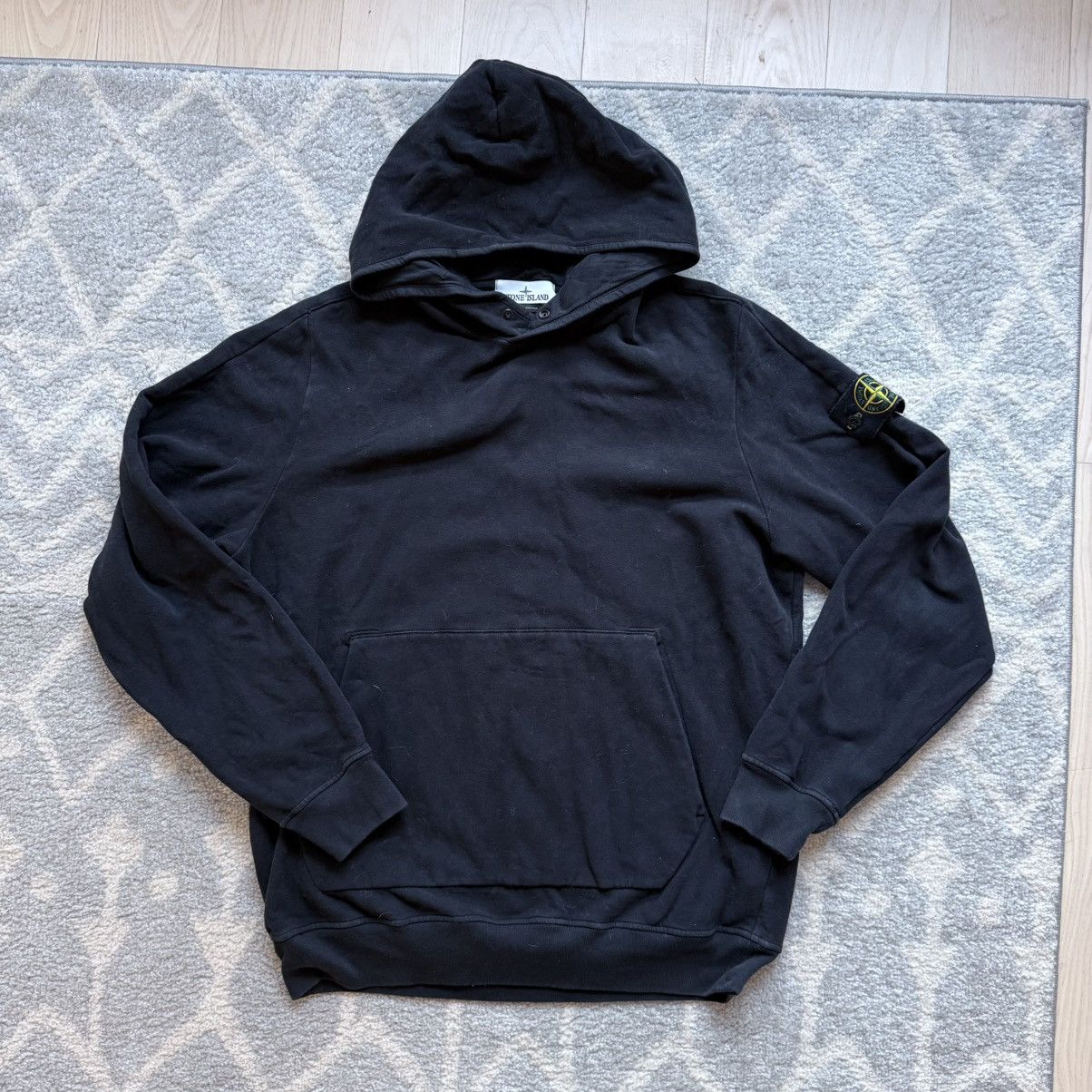 Stone Island Stone Island Stretchy Black Hoodie XL Size US XL / EU 56 / 4 - 1 Thumbnail