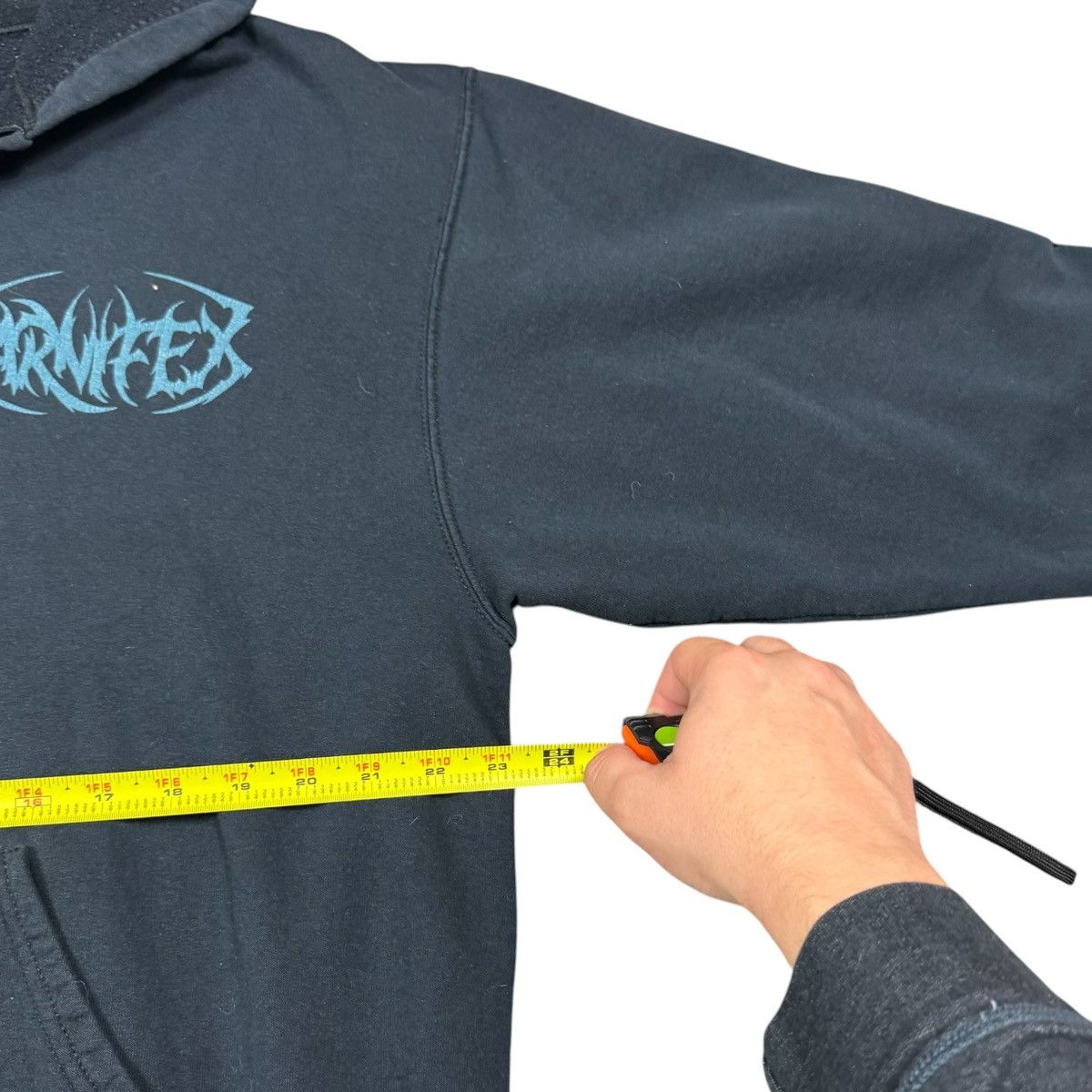 Fruit Of The Loom Carnifex Hardcore Deathcore Zip Hoodie Sweatshirt XL FLAW Size US XL / EU 56 / 4 - 8 Thumbnail