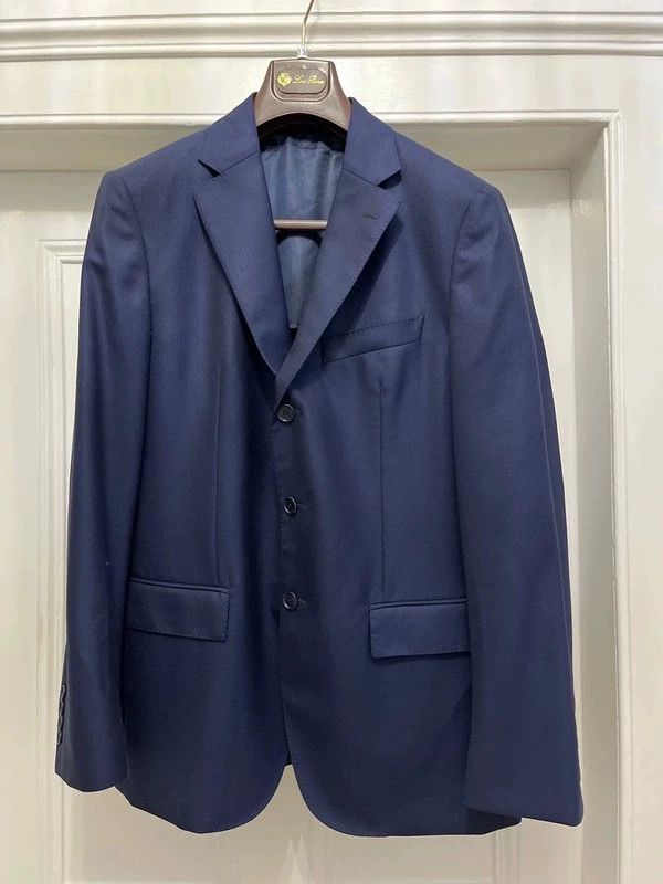 Loro Piana LORO PIANA Blue wool suit jacket Size 50L - 1 Thumbnail