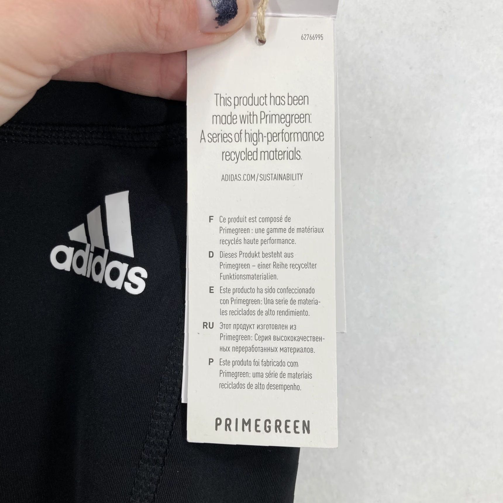 Adidas adidas Cycling Shorts Womens 2XL Black AEROREADY Primegreen 3-Stripes Outdoors/Activewear Size 40" / US 18 - 4 Thumbnail