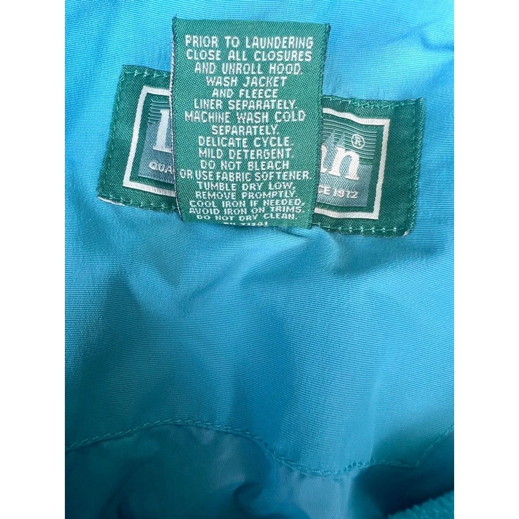 L.L. Bean Womens LL Bean Winter Ski Jacket W/ Liner M Petite Teal Blue Size M / US 6-8 / IT 42-44 - 17 Thumbnail