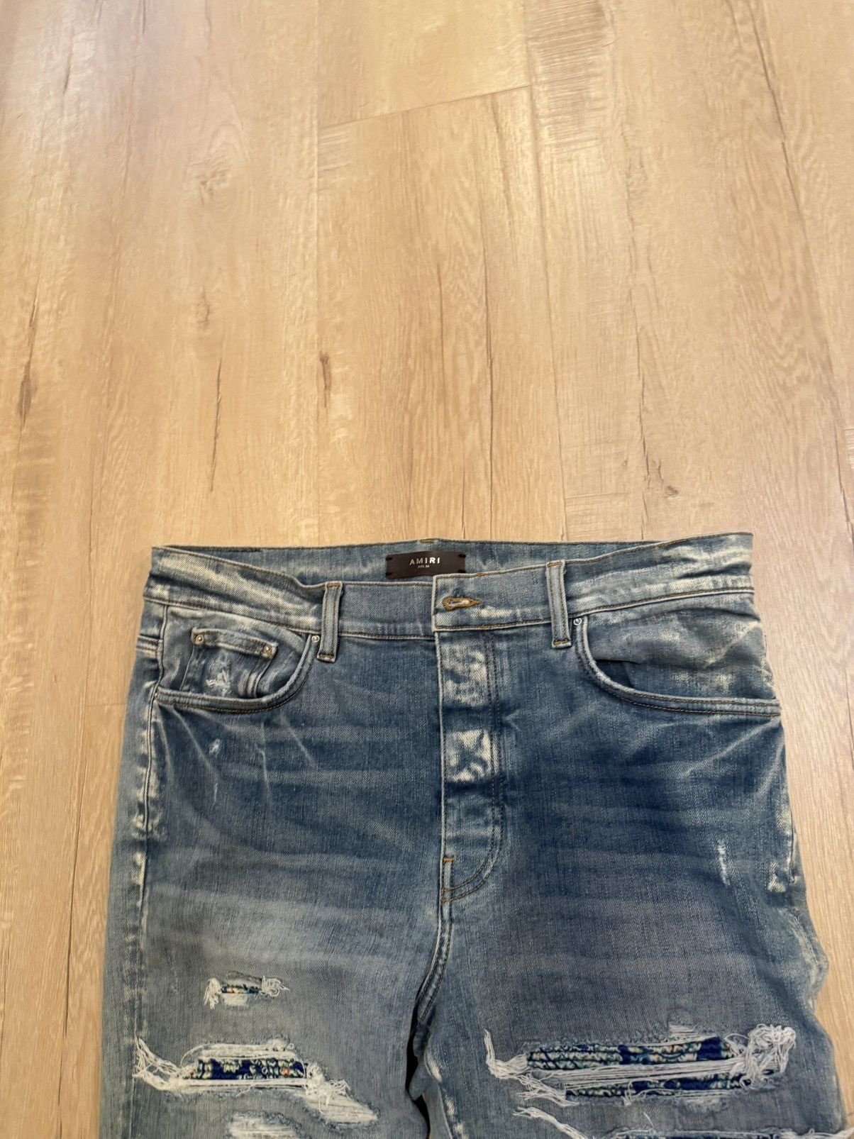 Amiri Amiri mx1 paisley ripped skinny jeans Size US 36 / EU 52 - 5 Thumbnail