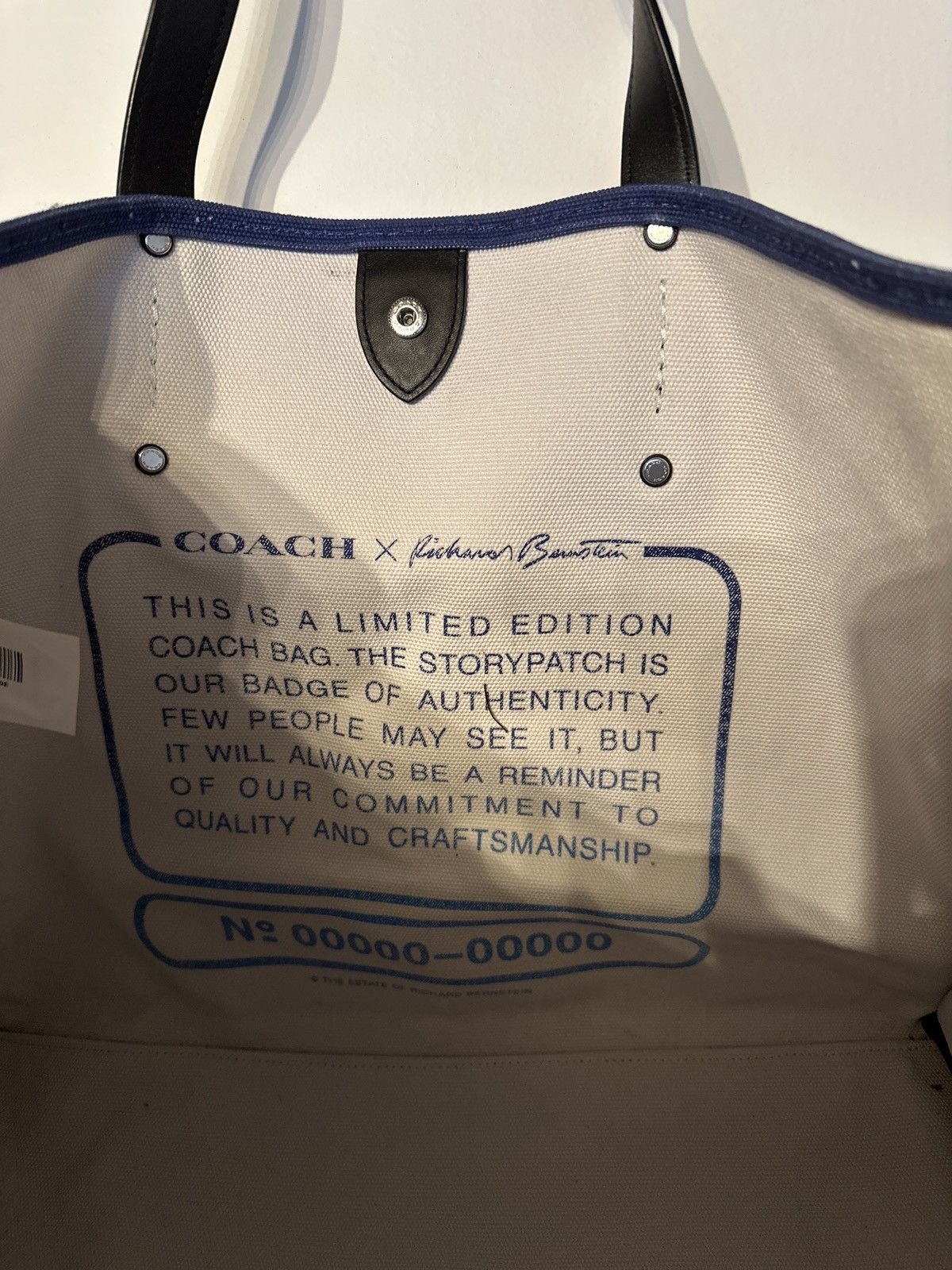 Coach Coach x Richard Bernstein Cavas Tote Rare Michael J Fox Size ONE SIZE - 3 Thumbnail