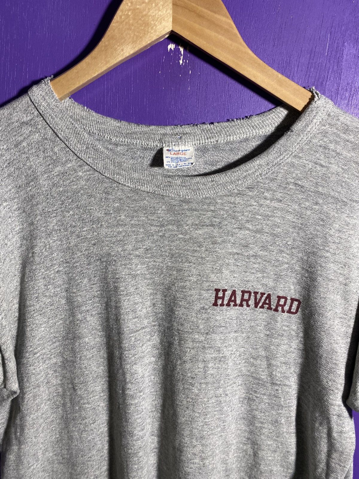 Champion × Vintage Vintage 80s Champion Harvard university t-shirt Size US M / EU 48-50 / 2 - 3 Thumbnail