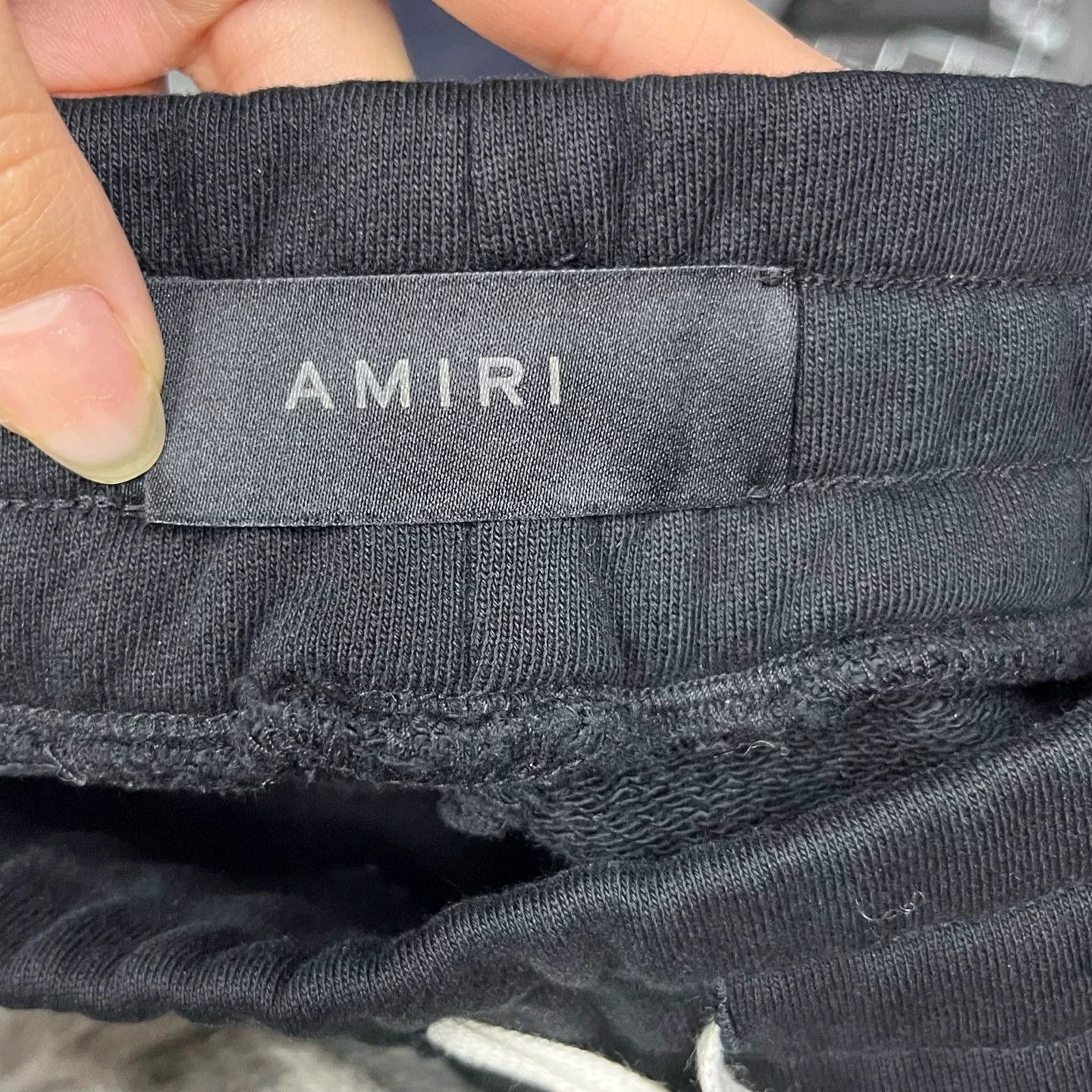 Amiri Amiri Black Embroidered Drawstring Track Pants Size US 30 / EU 46 - 2 Thumbnail