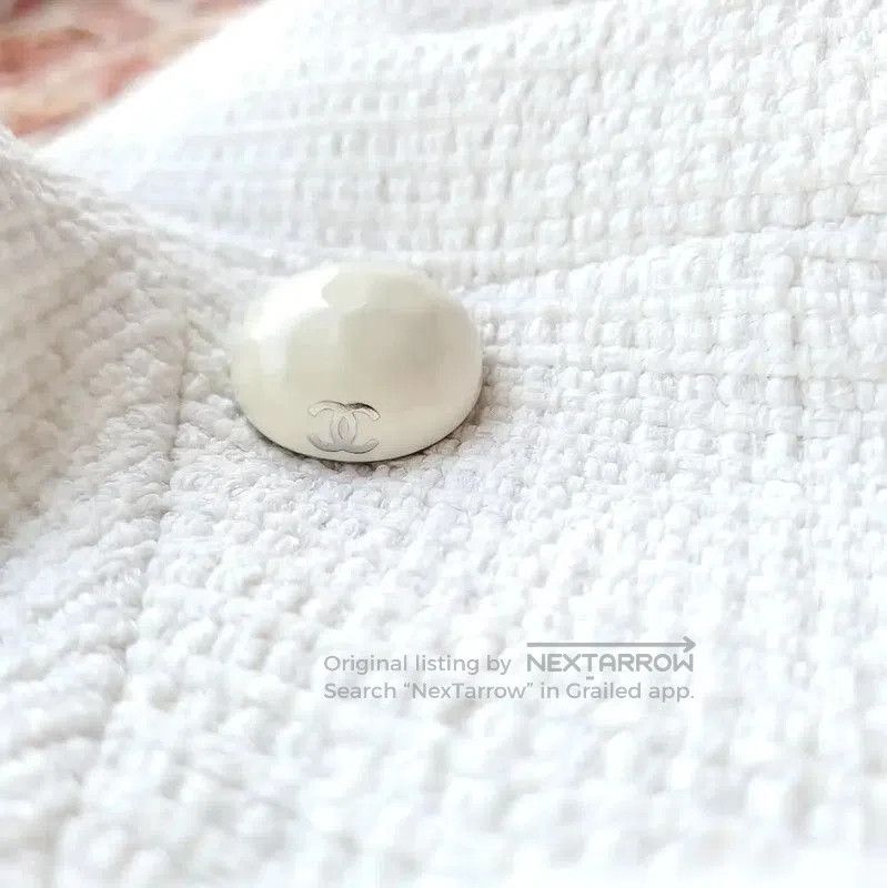 Chanel Chanel White Cotton Summer Jacket for Women . Size XS / US 0-2 / IT 36-38 - 7 Thumbnail