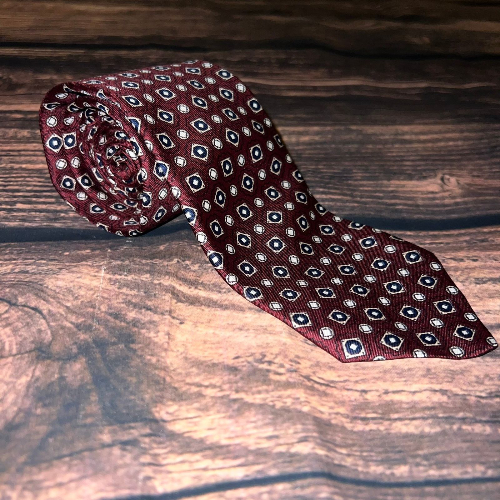 Brooks Brothers Brooks Brothers Men's Geometric Silk Tie Multicolor Size ONE SIZE - 1 Thumbnail