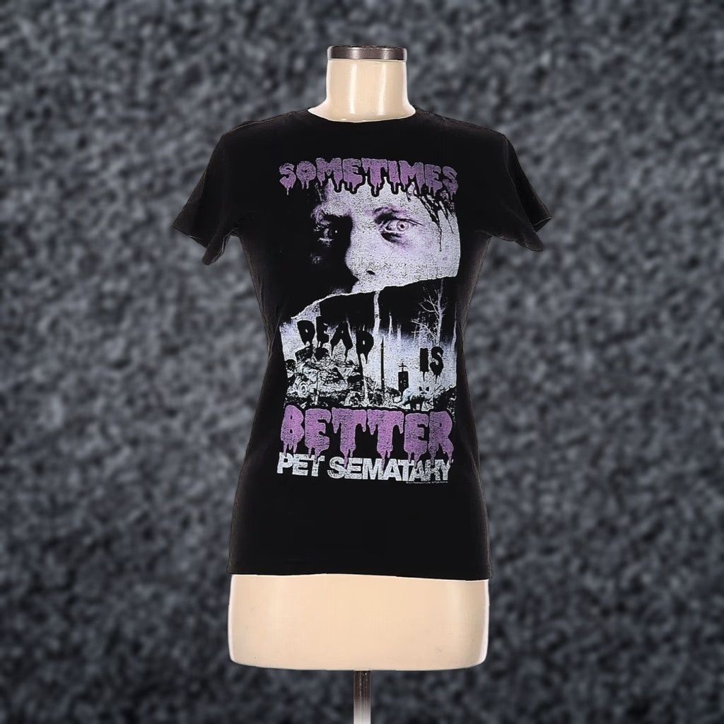 Tultex Stephen King Pet Sematary Horror Movie Black Medium Womens T-Shirt Size M / US 6-8 / IT 42-44 - 1 Thumbnail
