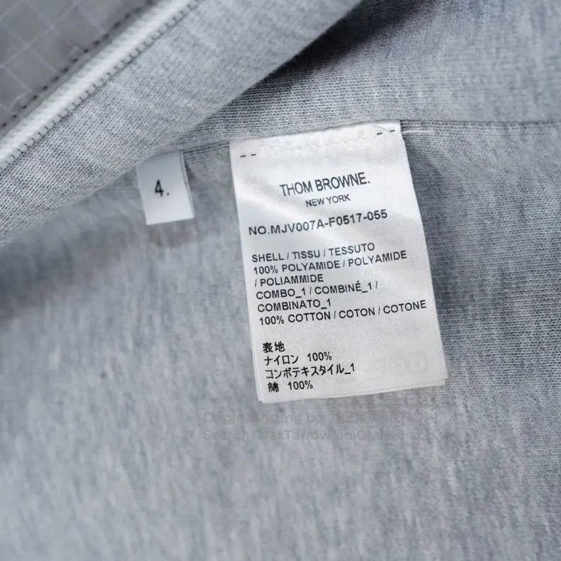 Thom Browne Thom Browne Gray hooded jacket Size US XL / EU 56 / 4 - 5 Thumbnail