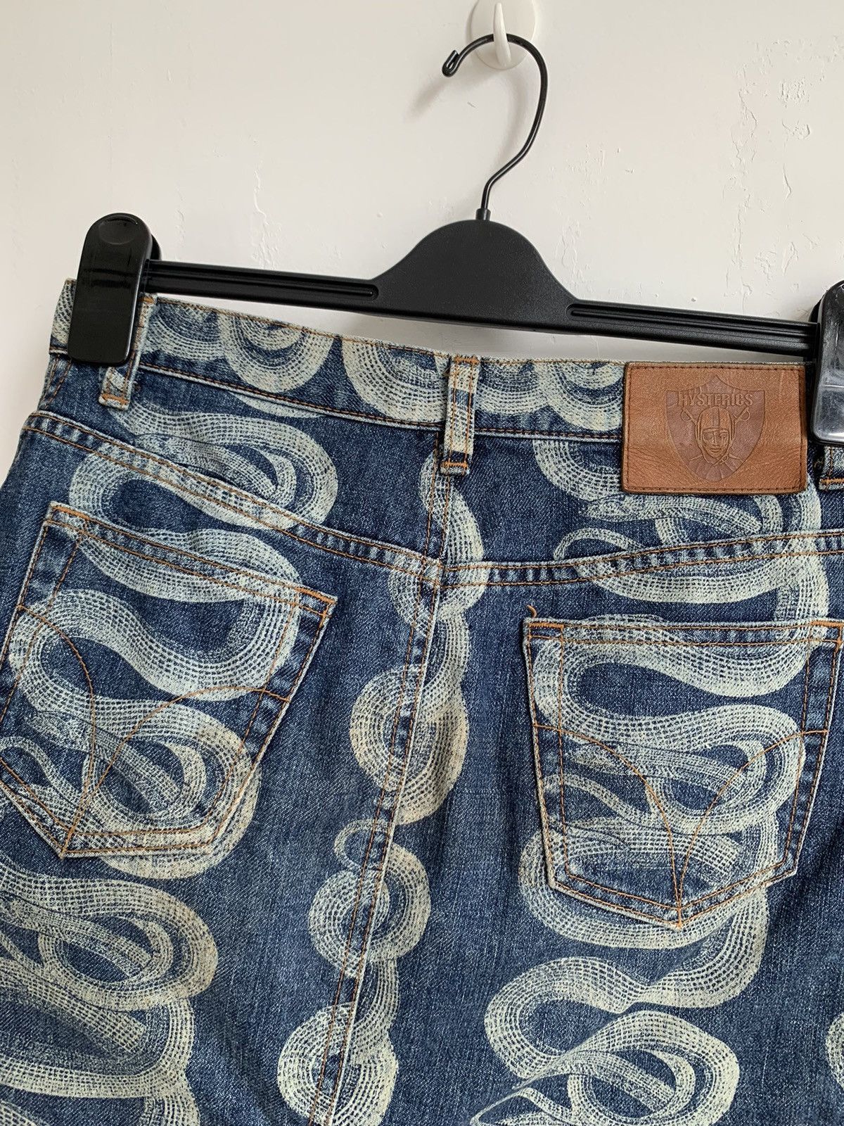 Hysteric Glamour 2000s Hysteric Glamour Snake Denim Skirt y2k Size 29" - 12 Thumbnail