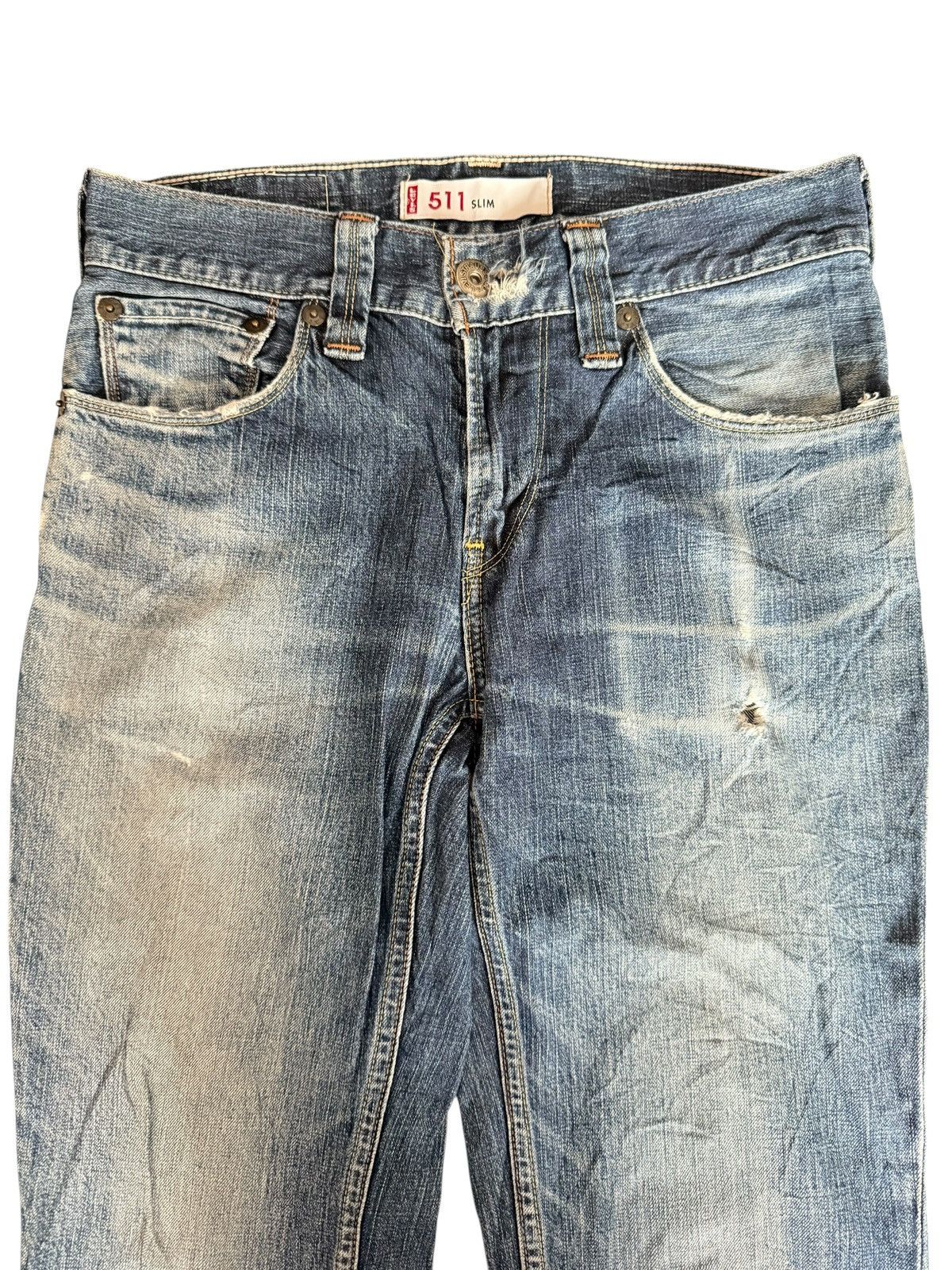 Levi's Vintage Levis 551 Distressed Jeans Size US 29 - 2 Thumbnail