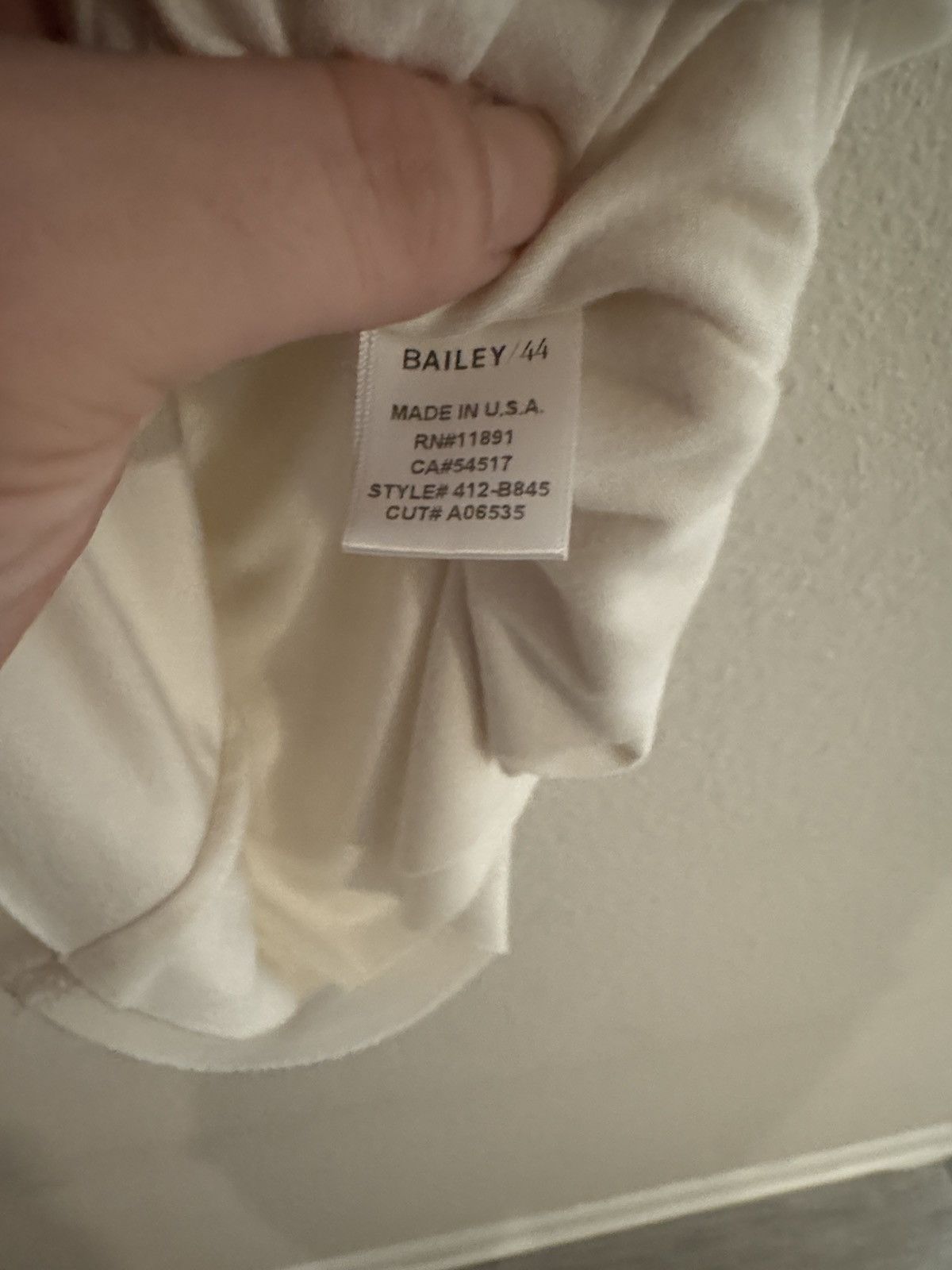 Bailey 44 Bailey 44 Ivory cutout tank top Size M / US 6-8 / IT 42-44 - 4 Thumbnail
